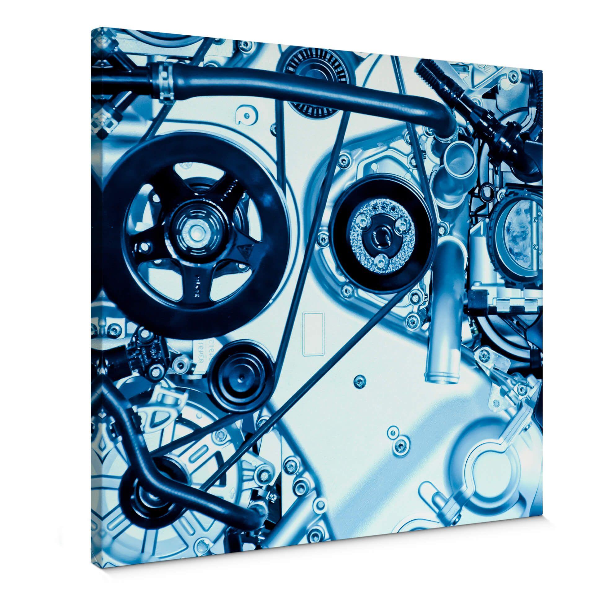 Tableau sur toile Scan d'un moteur