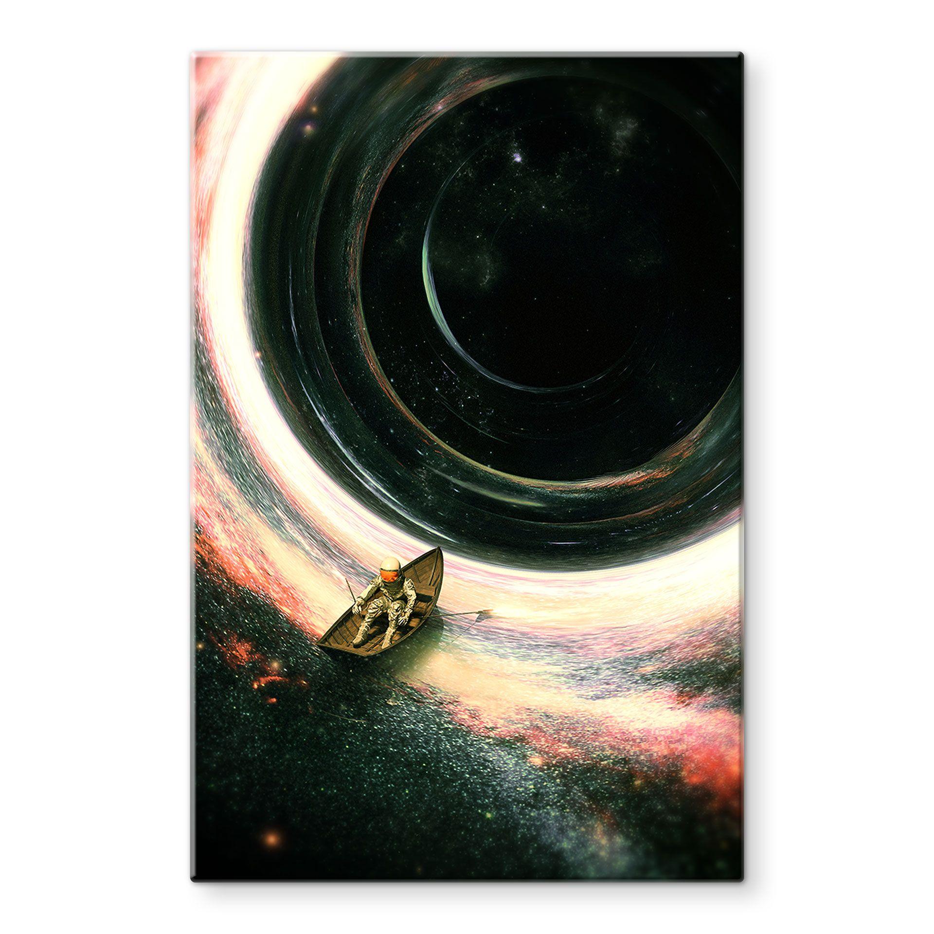 Glasbillede - Astronaut i en båd - Nicebleed