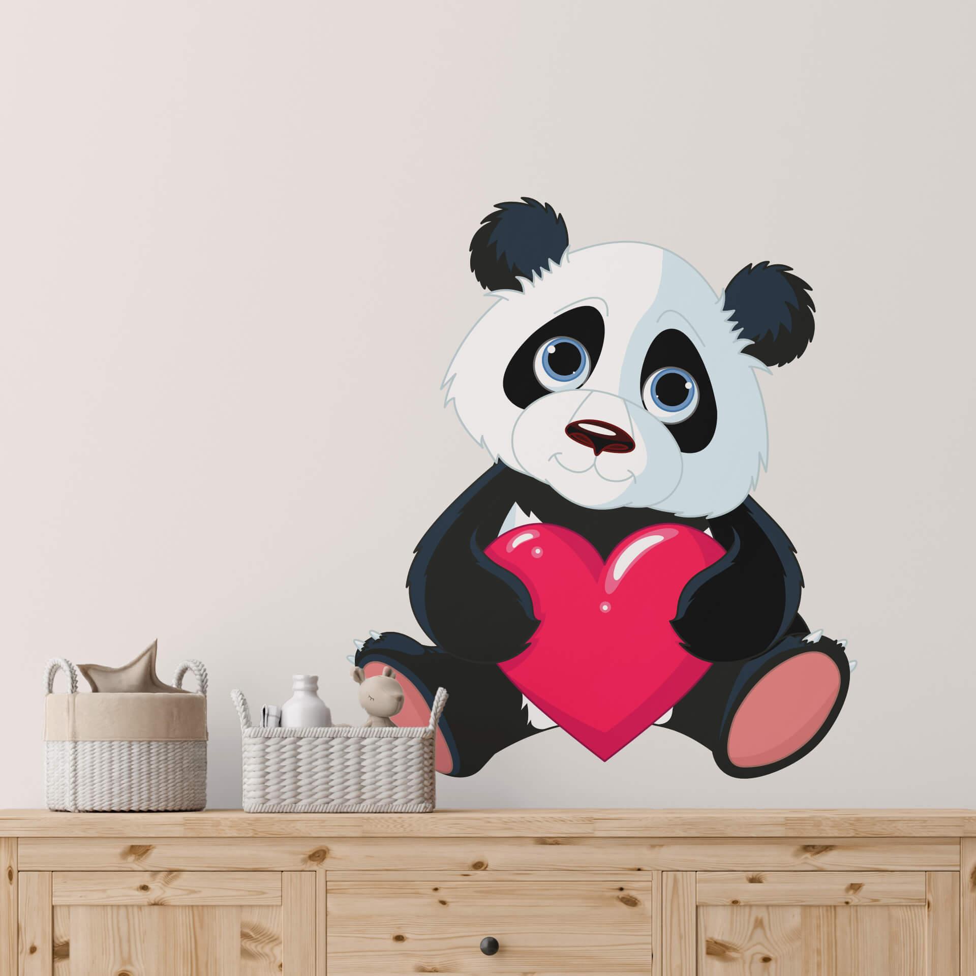 Panda med hjerte