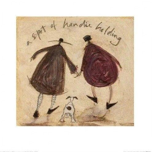 Plakat Sam Toft - A Spot of Handie Holding kunsttryk, Sam Toft (30 x 30 cm)