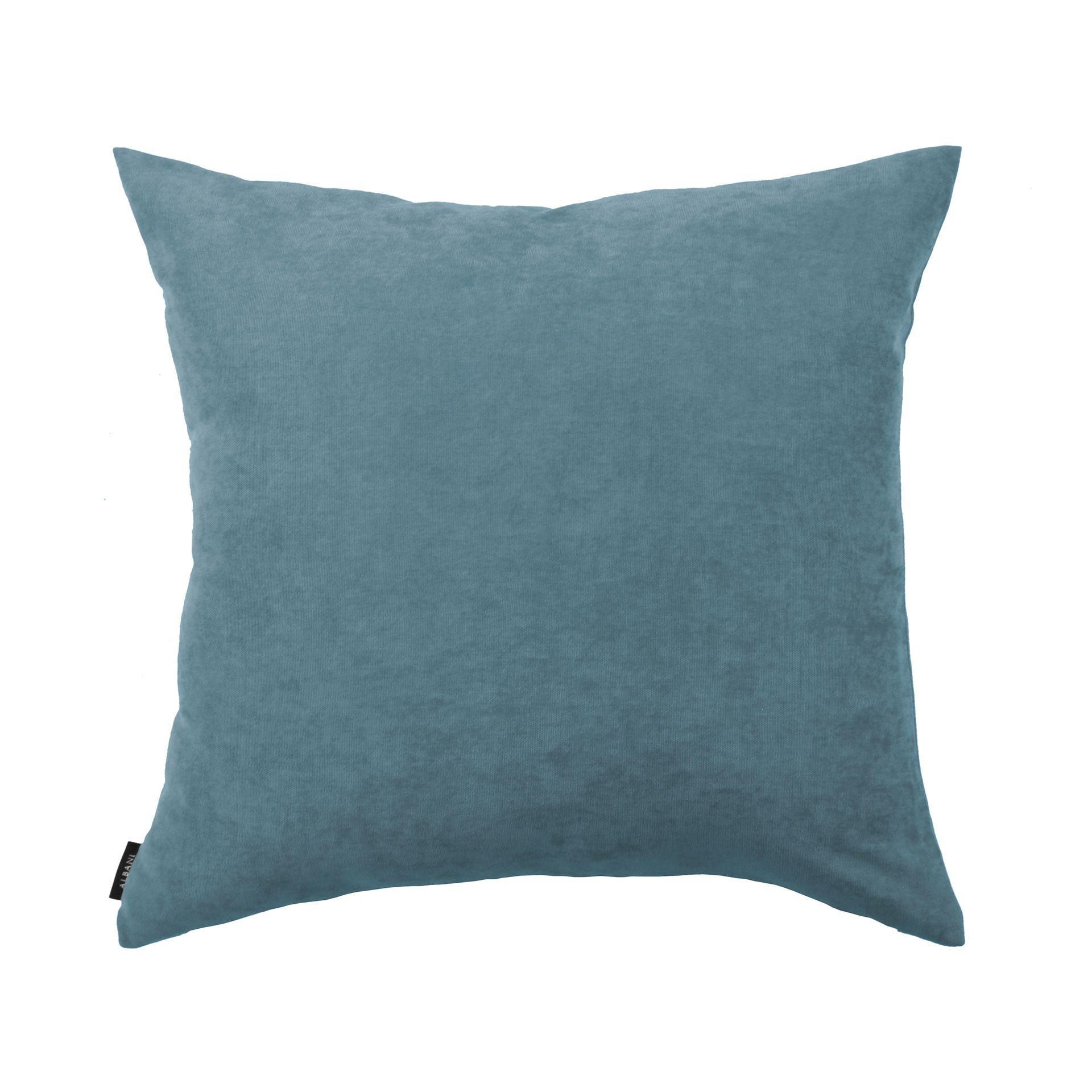 Uni Kissenhülle in rauchblau in 40x40 cm