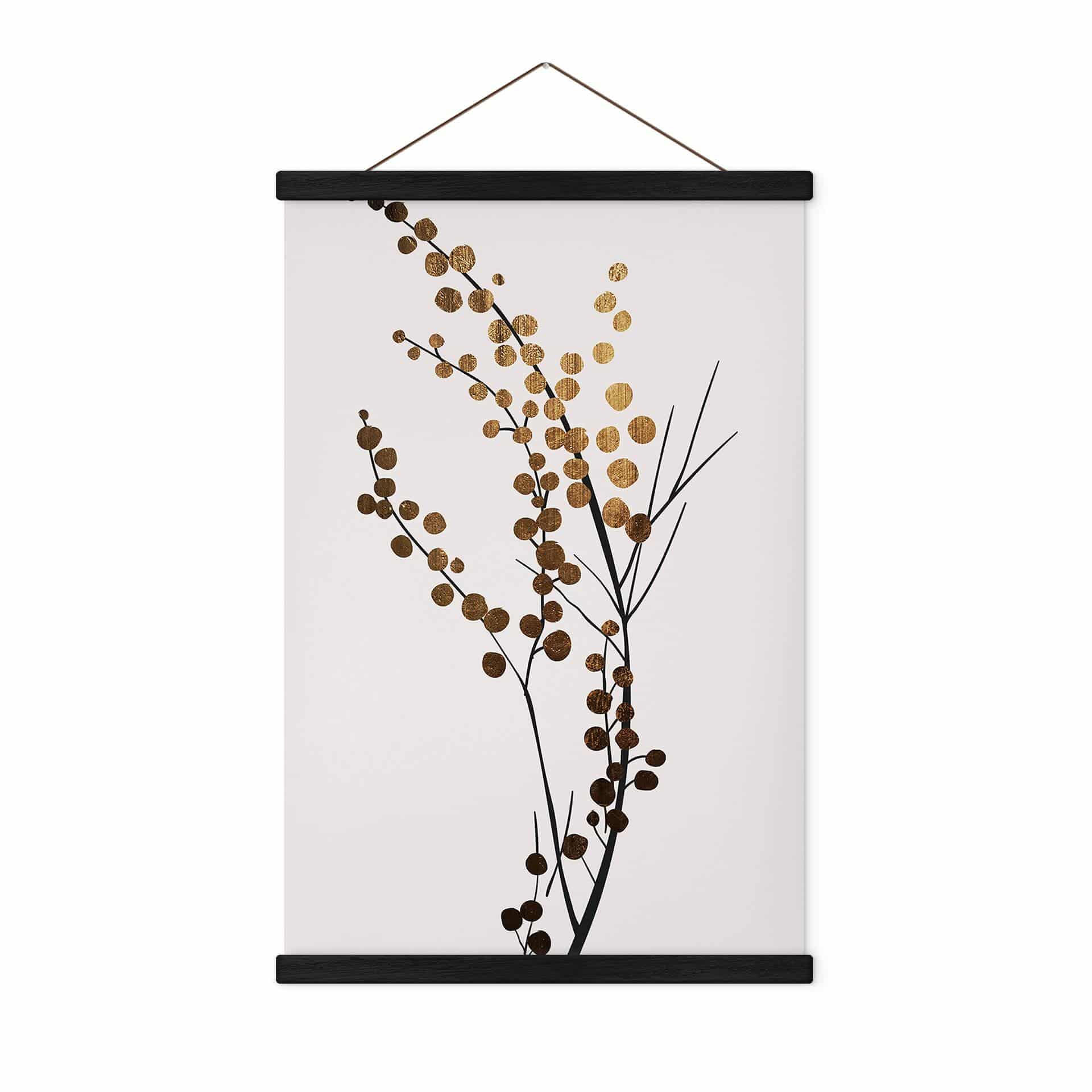 Tekstil plakat Kubistika - Golden Branch