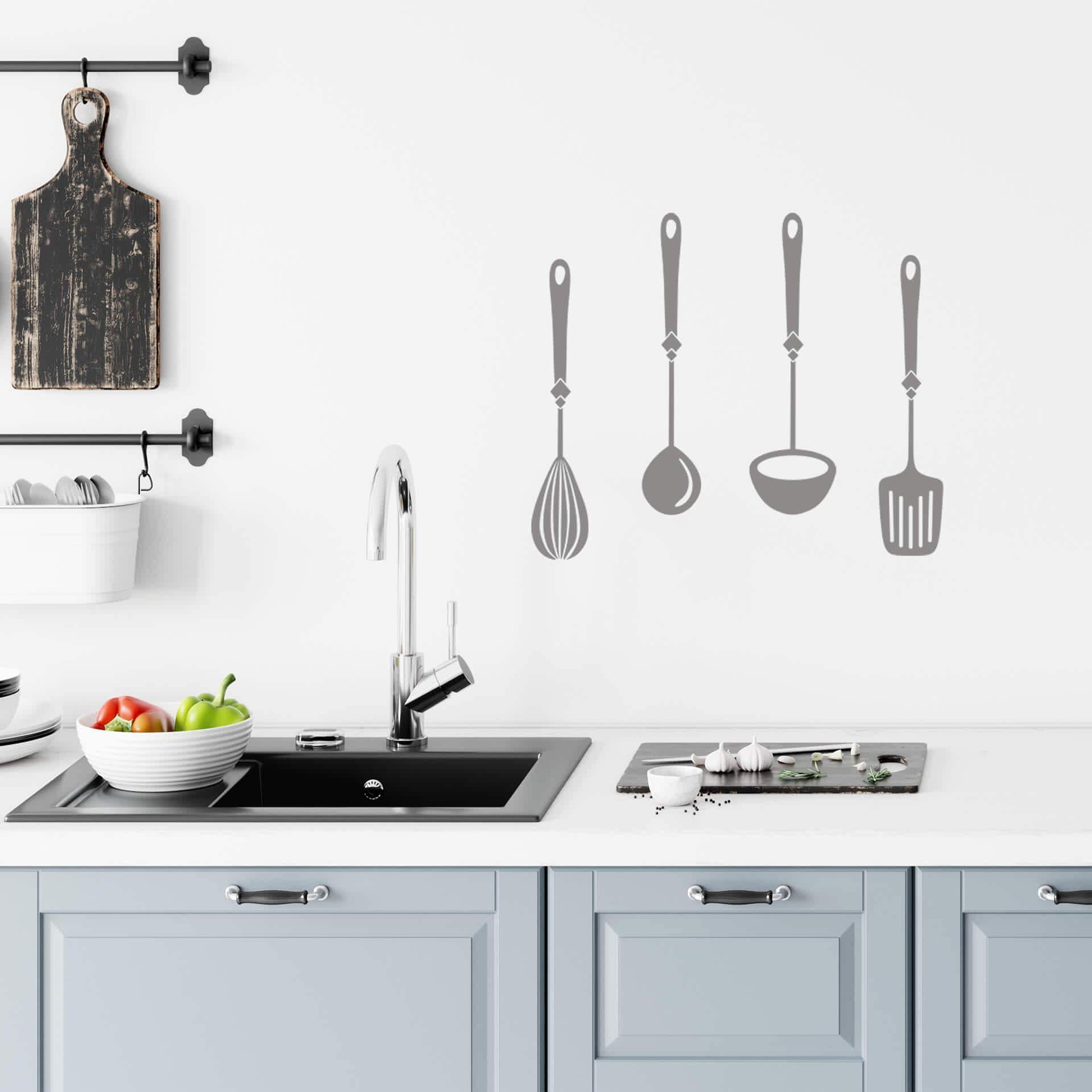 Sticker mural - Ustensiles de cuisine