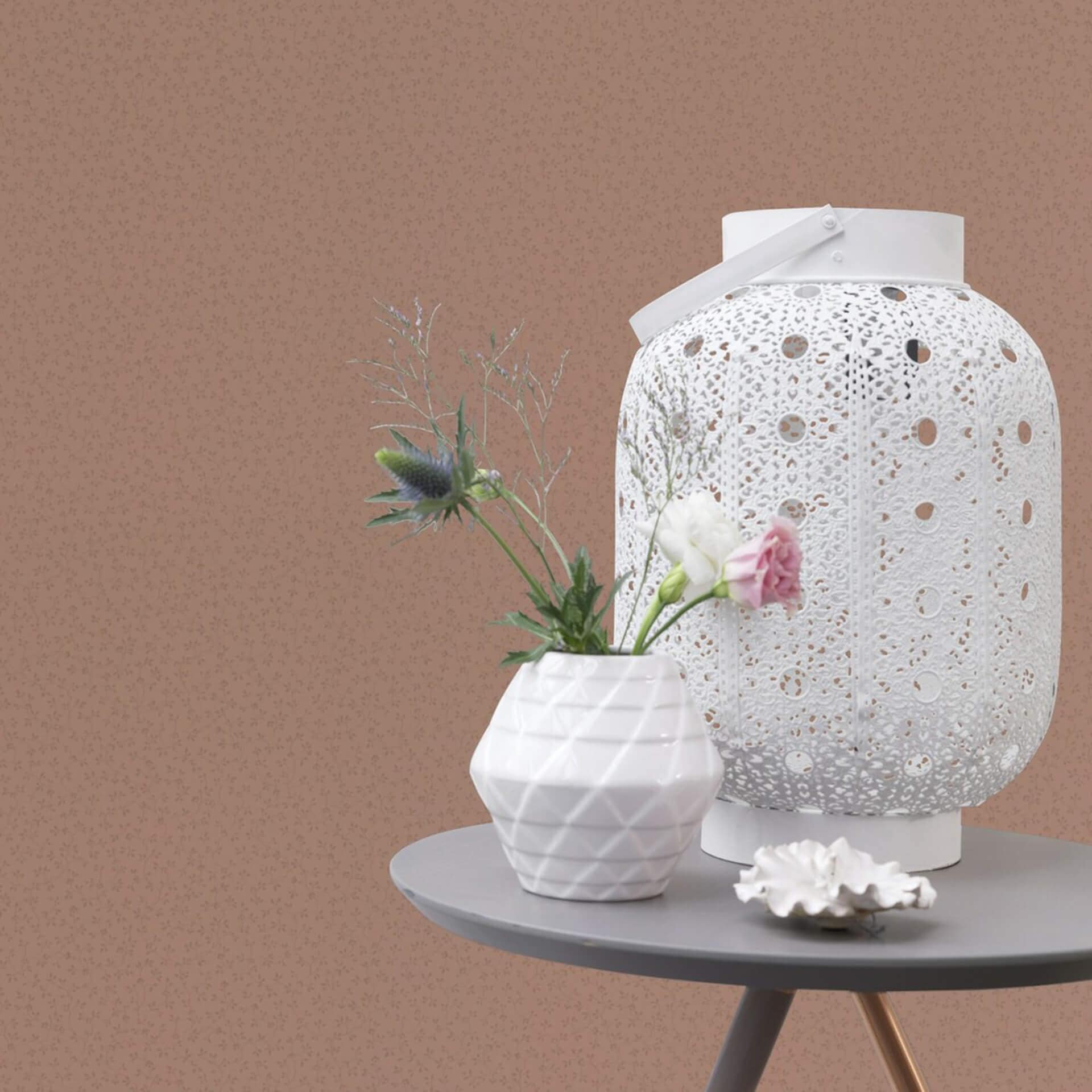 Rasch papier peint intissé, papier peint à motifs Sophia vieux rose foncé
