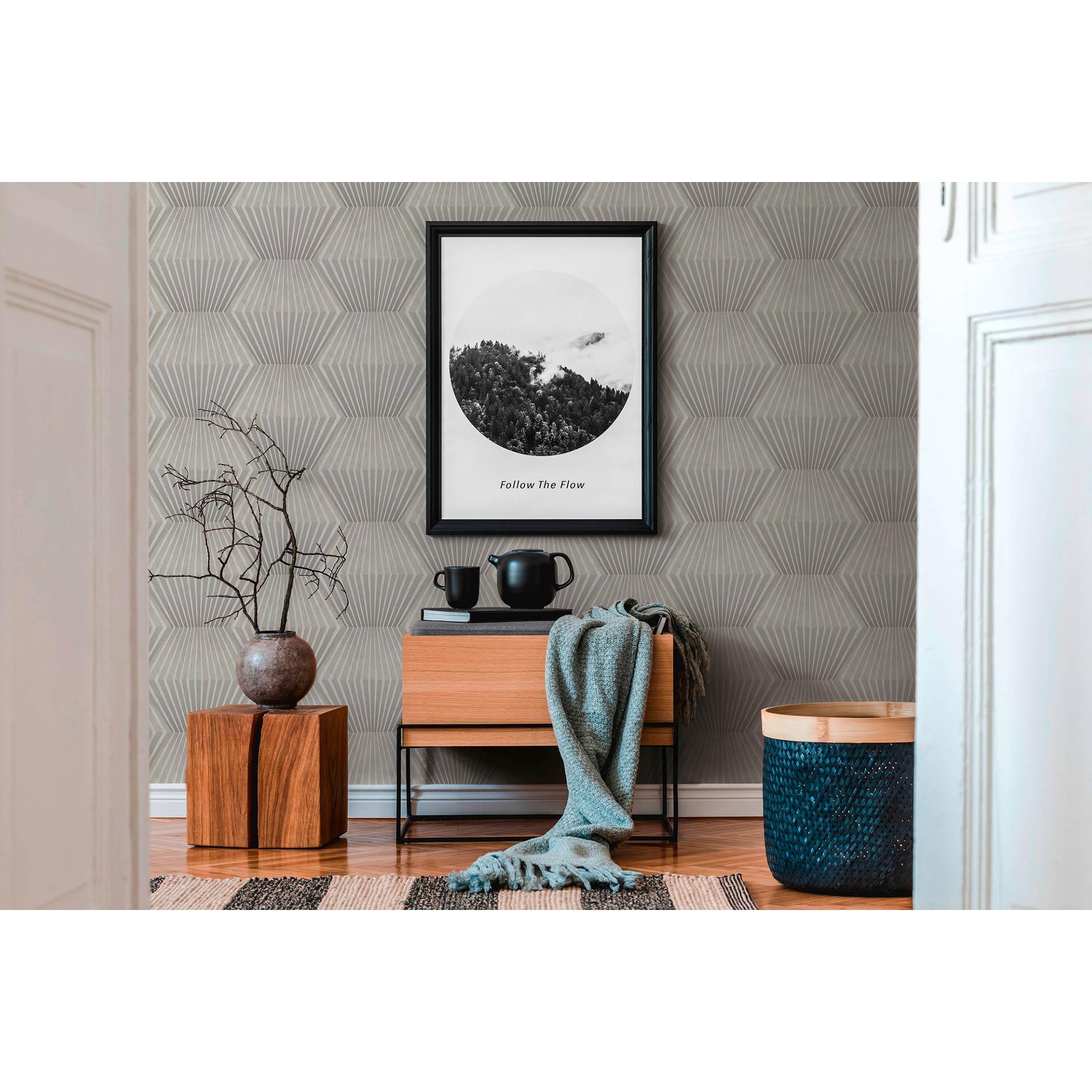 Livingwalls Titanium 3 papier peint intissé géométrique