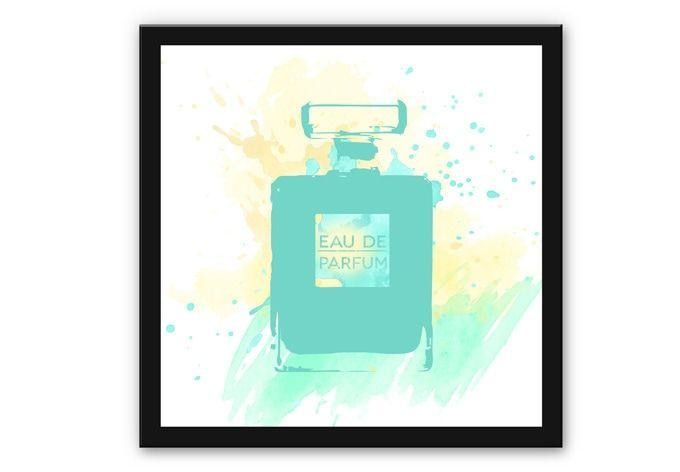 Tableau Forex - Eau de parfum aquarelle - menthe
