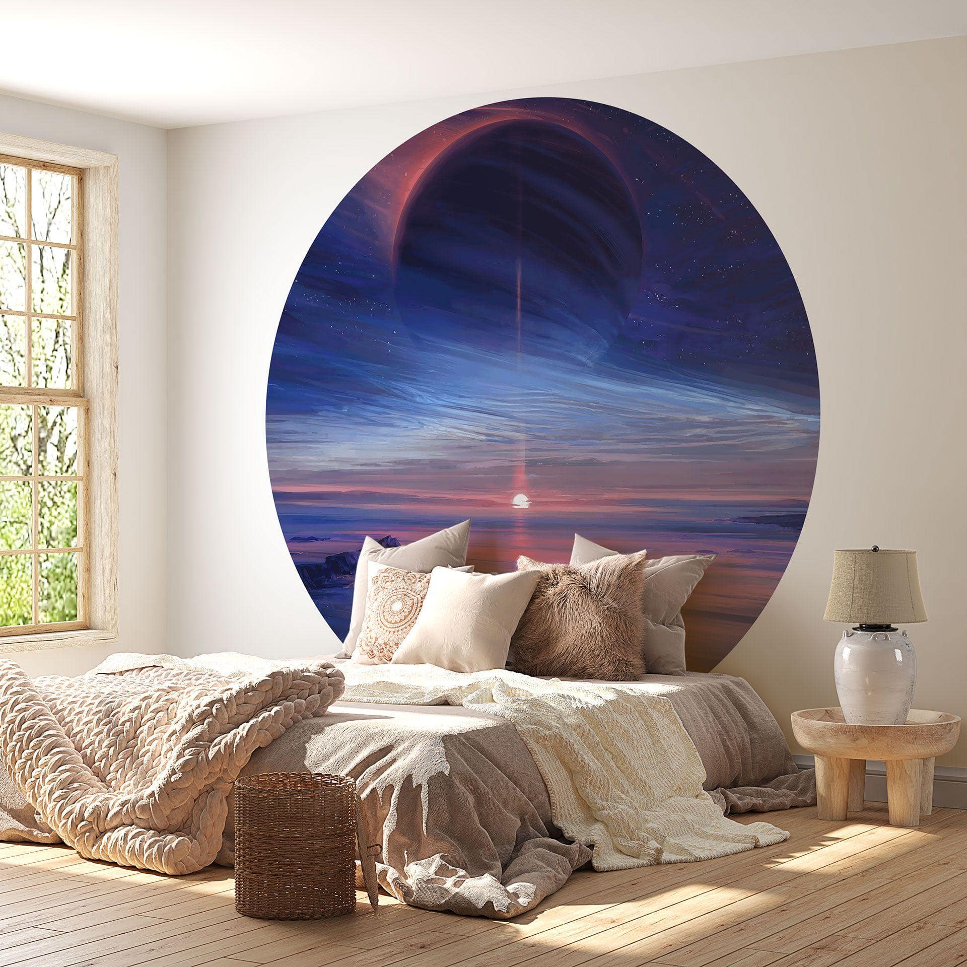 Tapet cirkel Galaxy - Aenami - vliesetapet/selvklæbende non-woven tapet