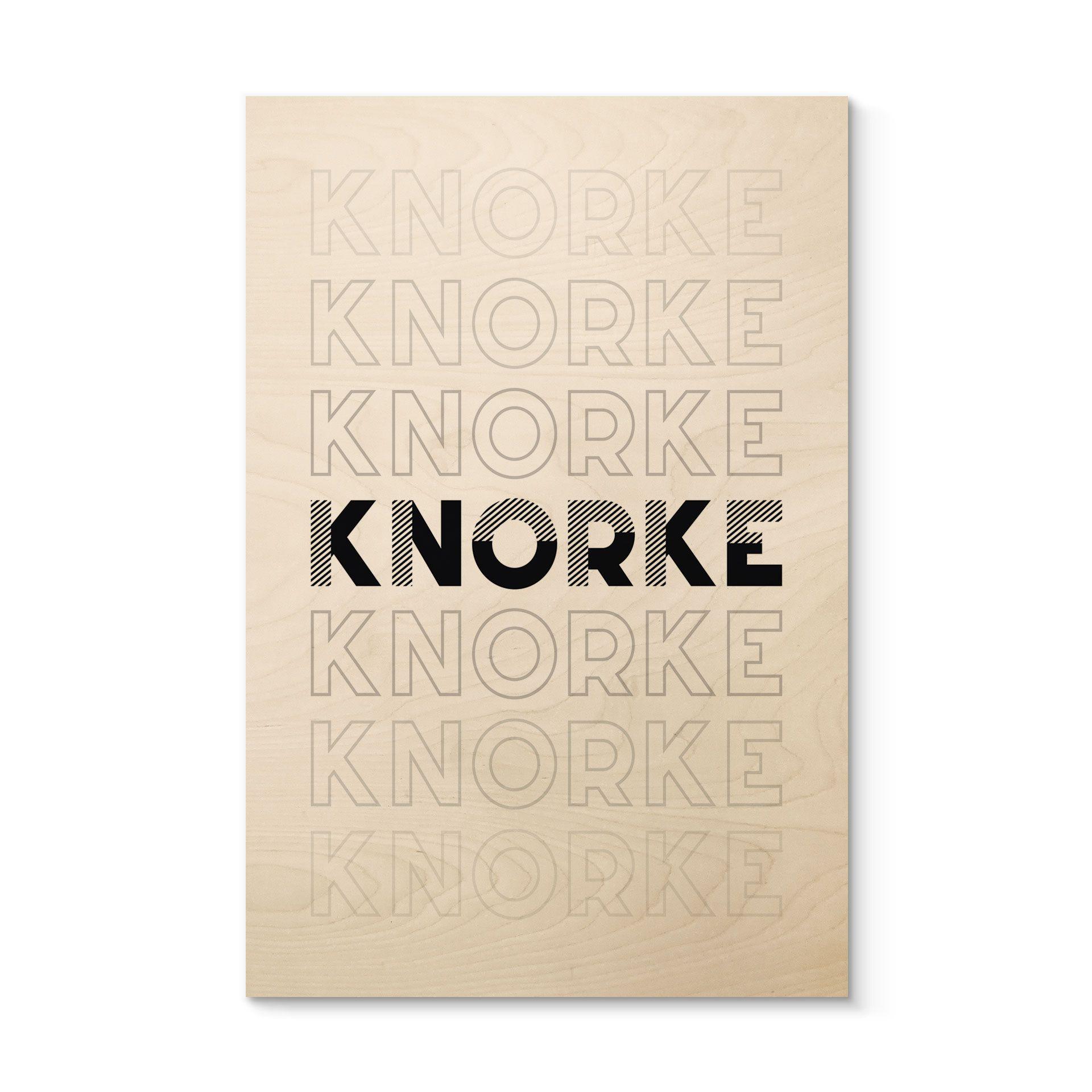 Cuadro de madera Knorke