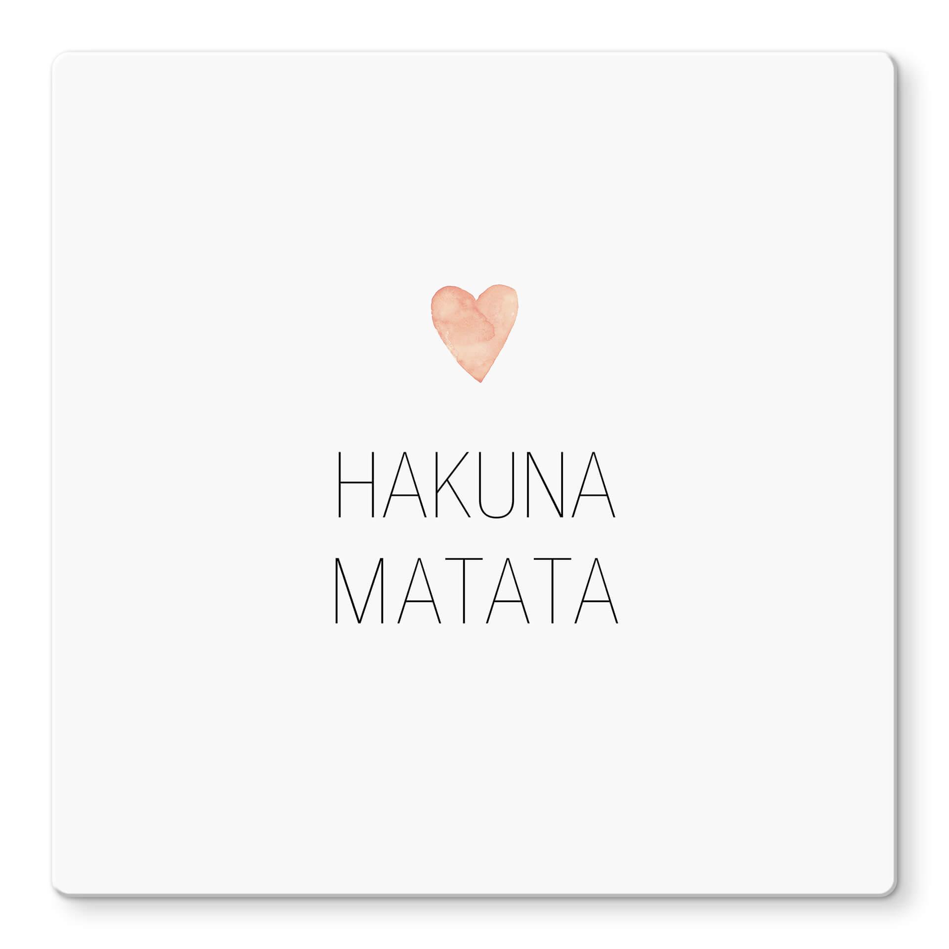 Glasschilderij Confetti & Cream - Hakuna Matata