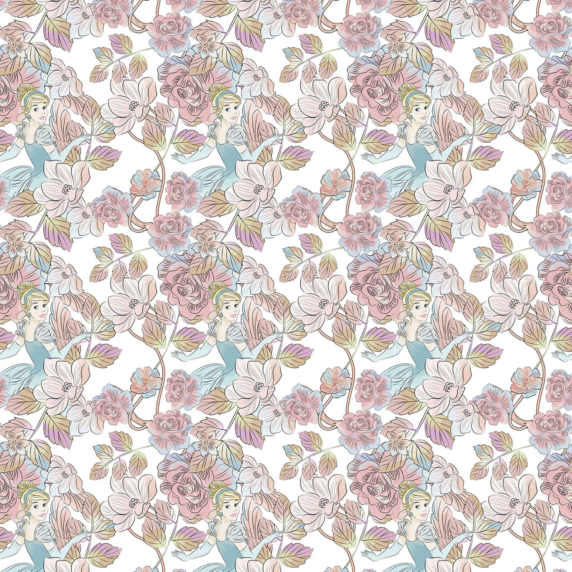 Non-woven tapet - Askepot Blomst - 200 x 280 cm