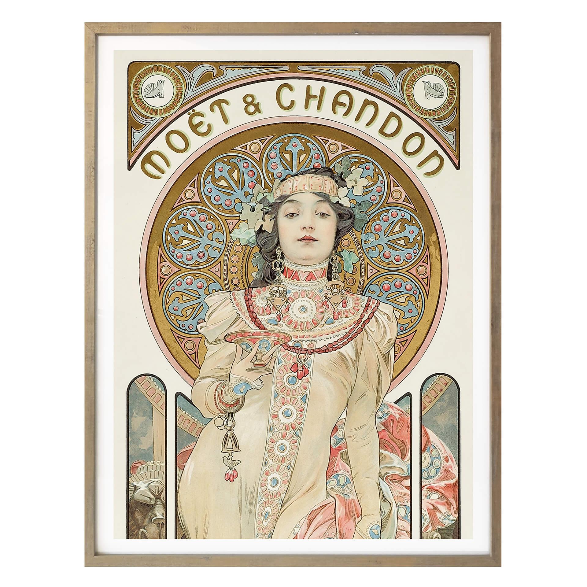 Póster Mucha - Moët and Chandon: Dry Imperial