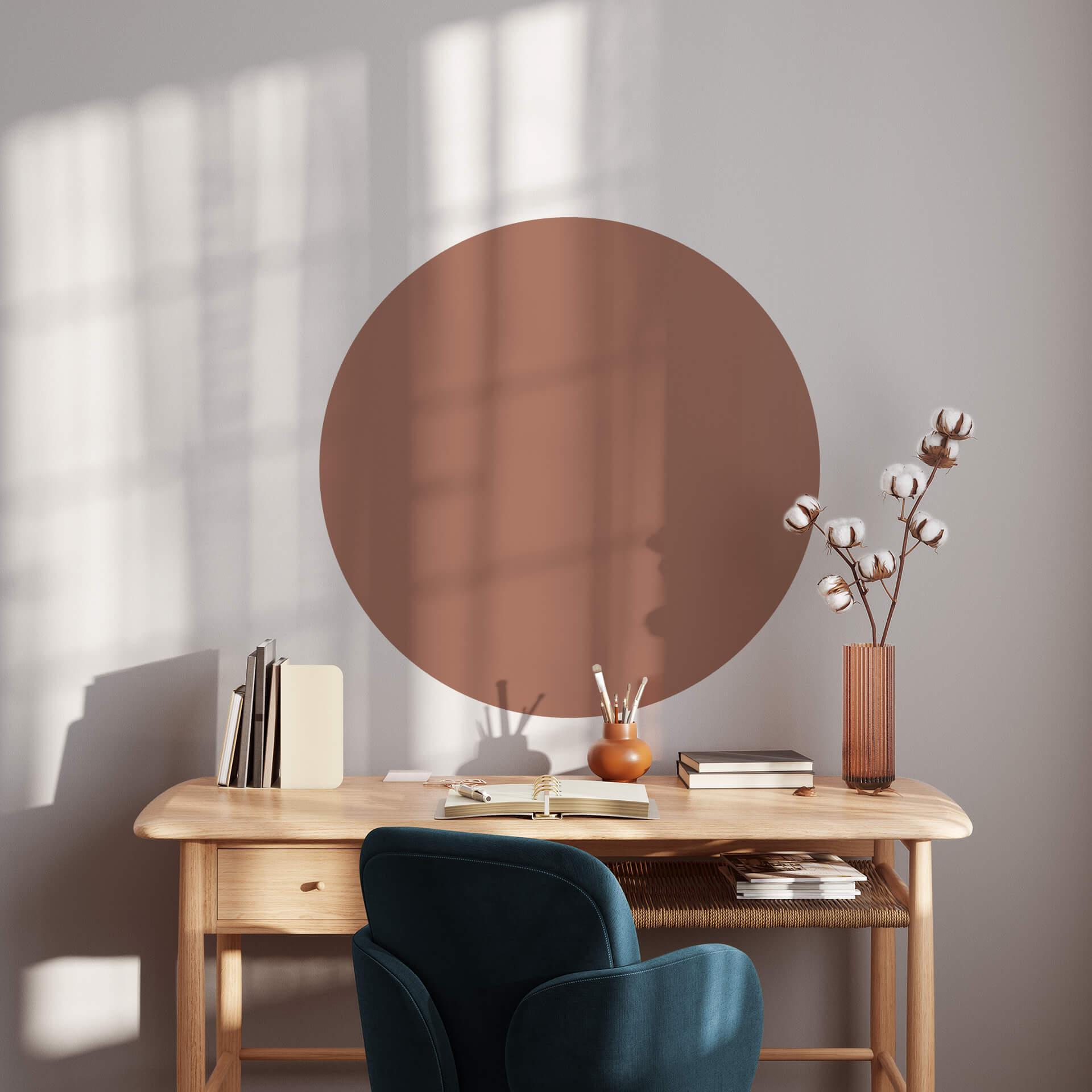 Wall Sticker Cirkel rustrød