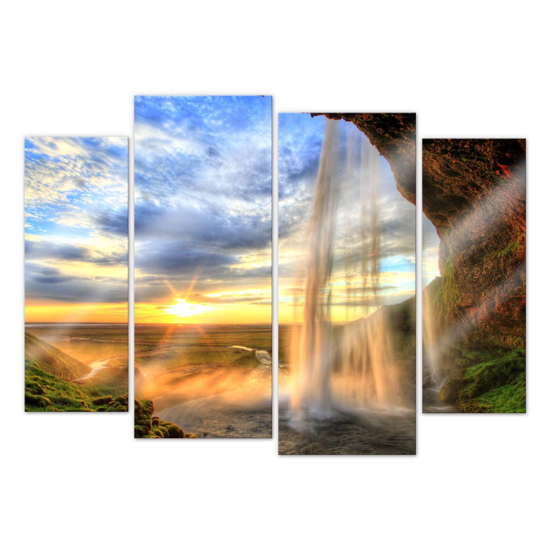 Akrylbillede Seljalandsfoss vandfald (4-delt)