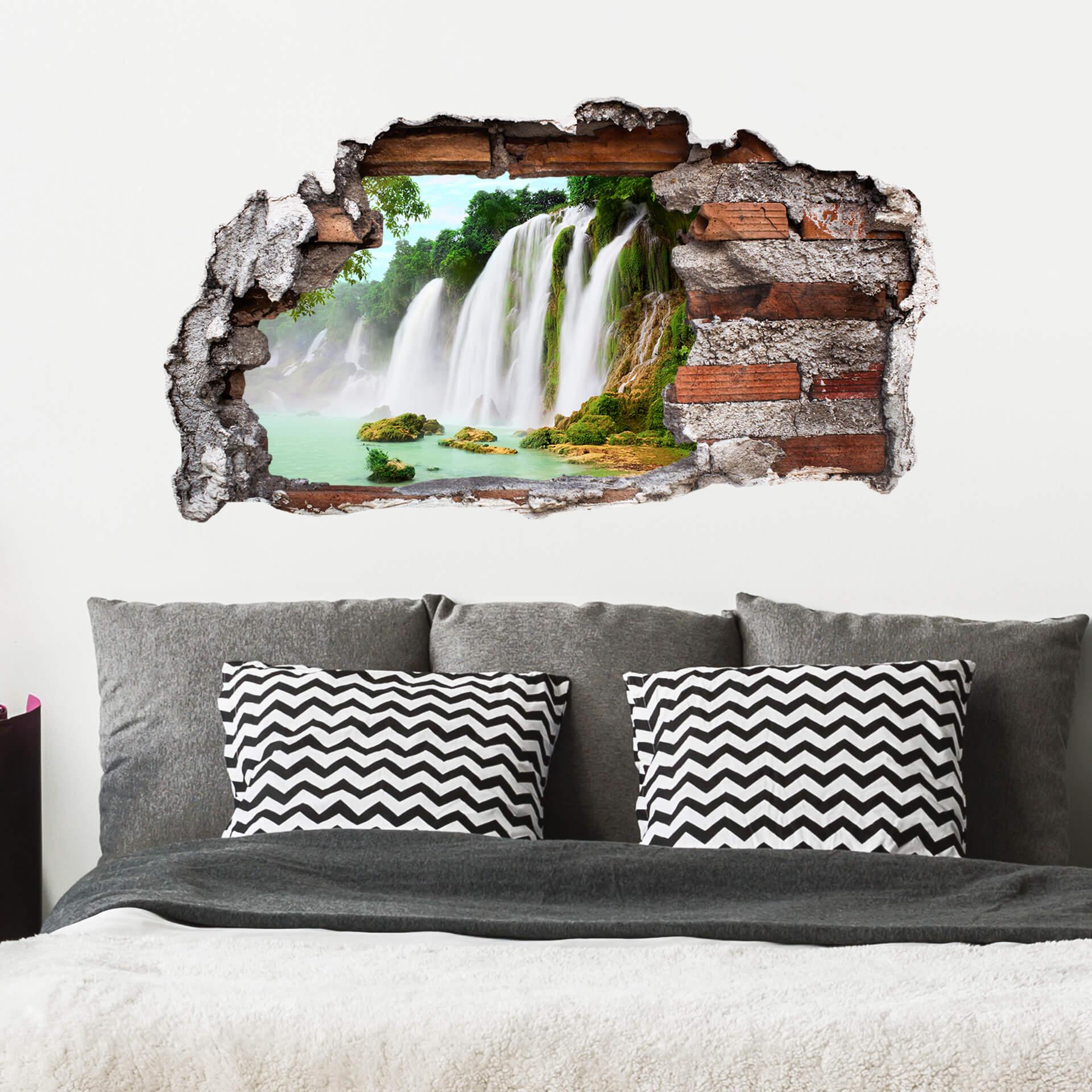3D Wallsticker blå lagune