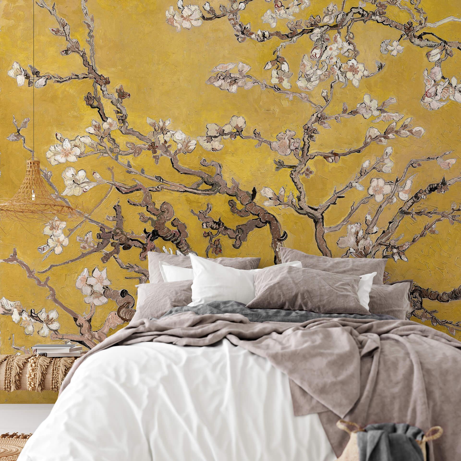 Fotomural van Gogh - Almendro en flor ocre