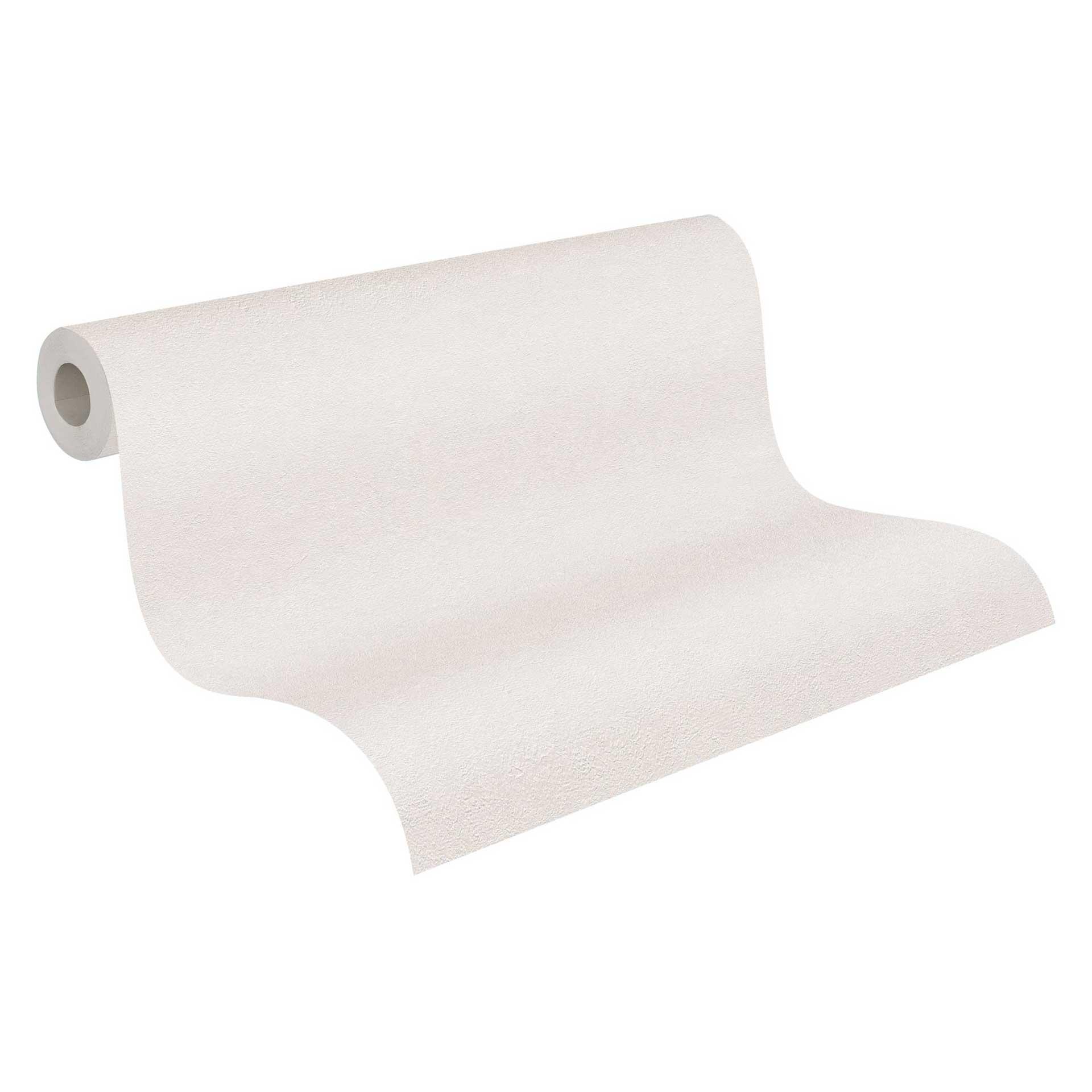 Livingwalls Industrial Papier peint uni Crème Blanc 