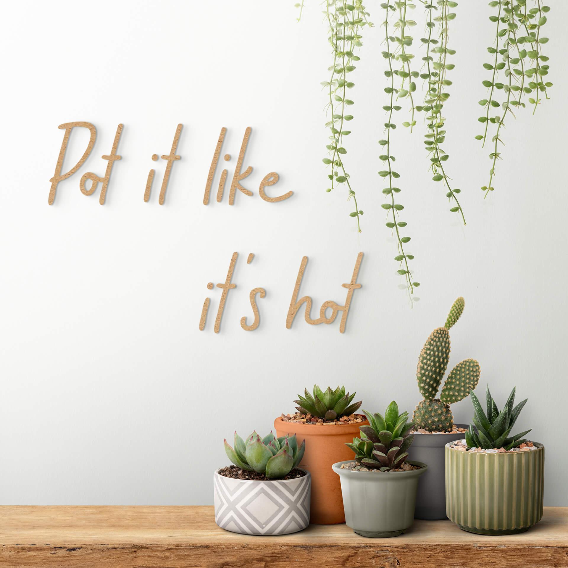 MDF-dekoration Pot it like it's hot
