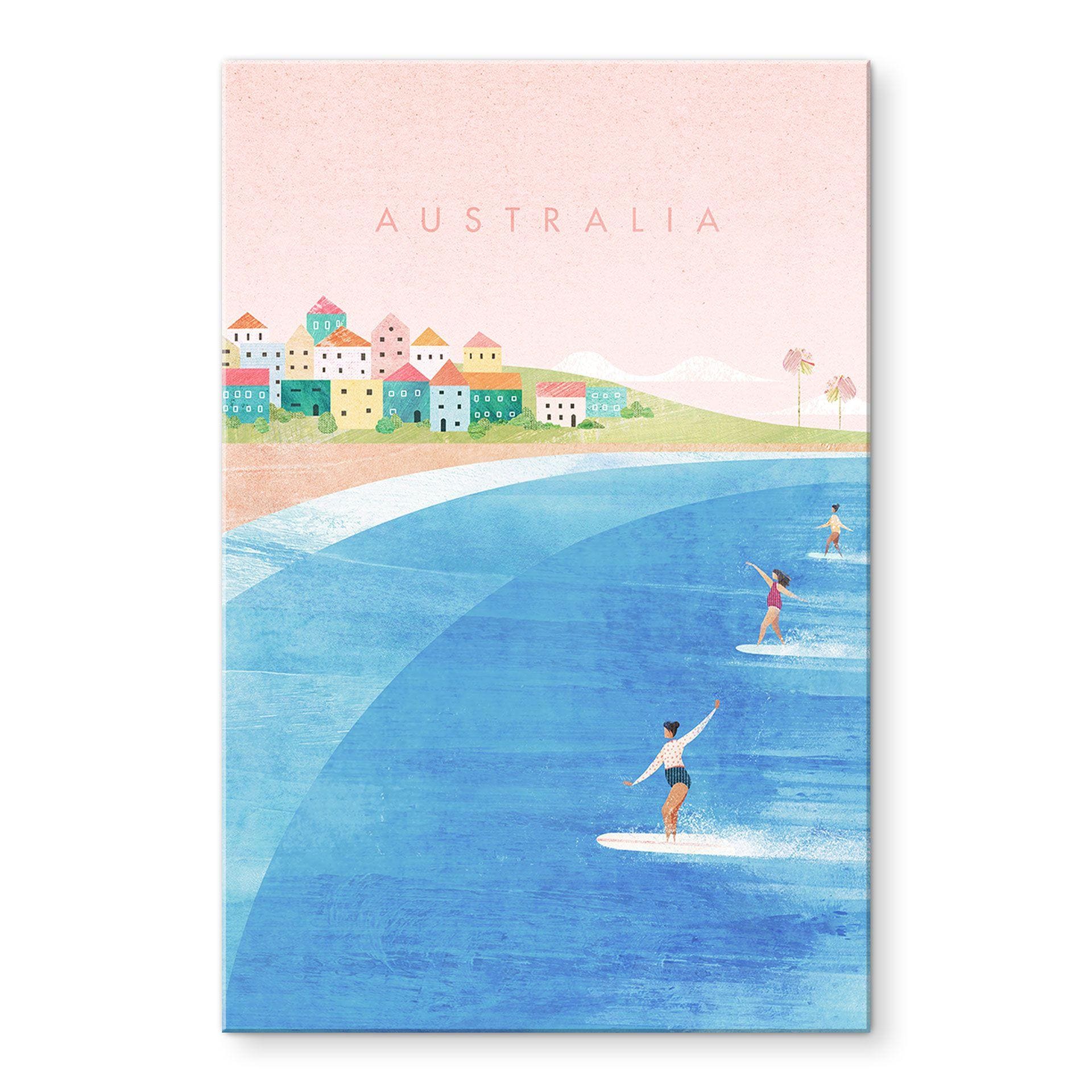 Akrylbillede Surfing på Australiens kyst - Rivers