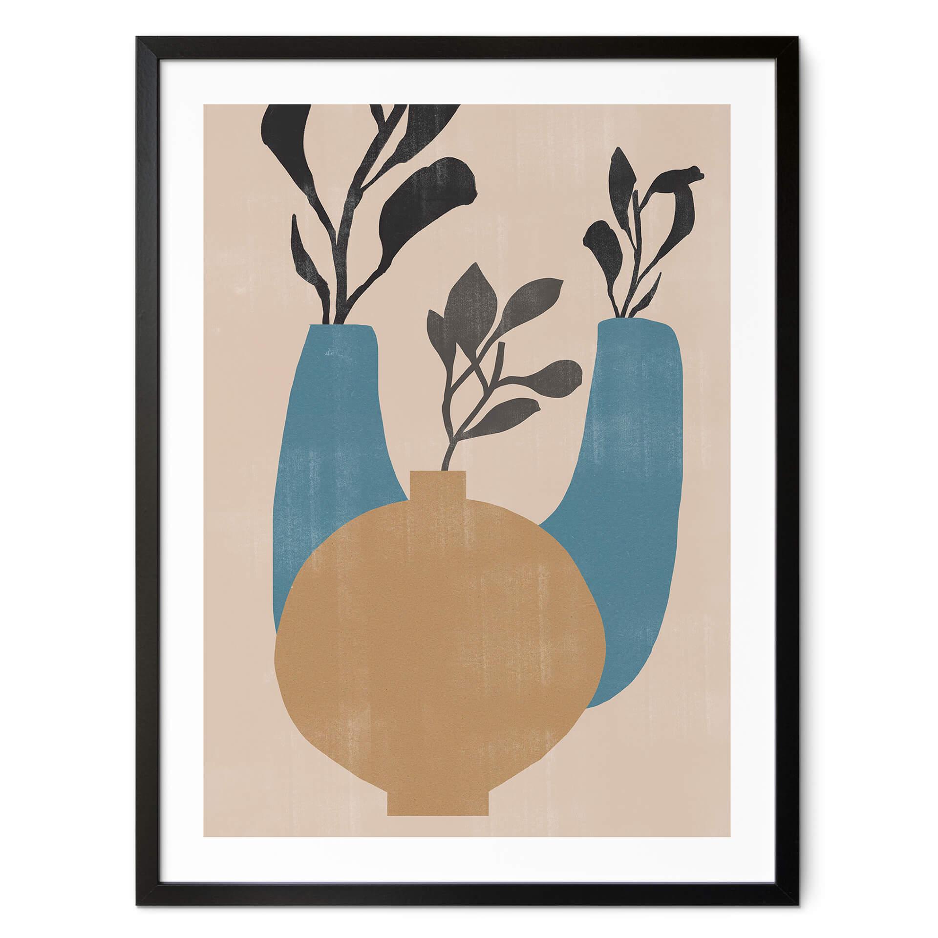 Póster The Miuus Studio - Tres jarrones