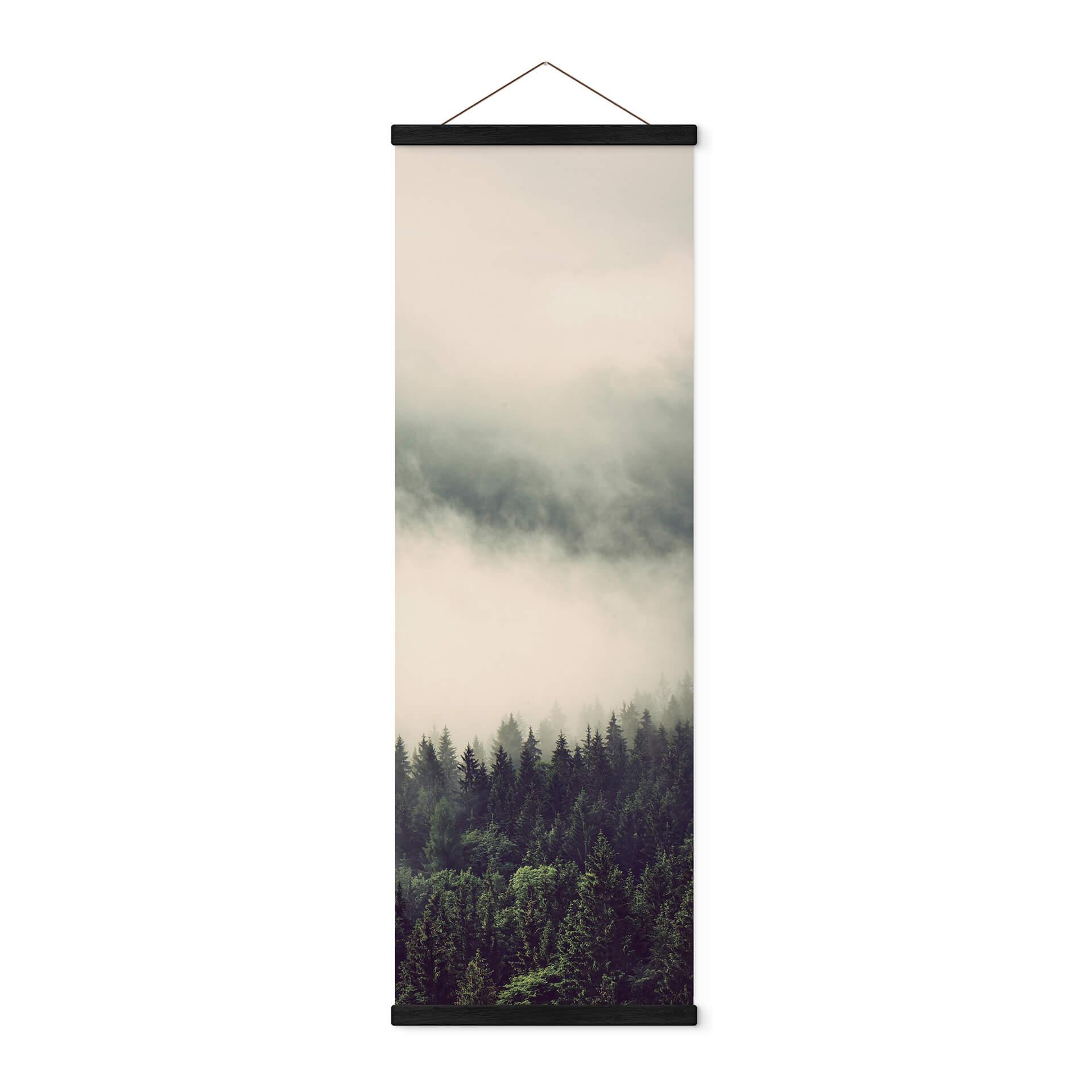 Tekstil plakat Foggy Forest