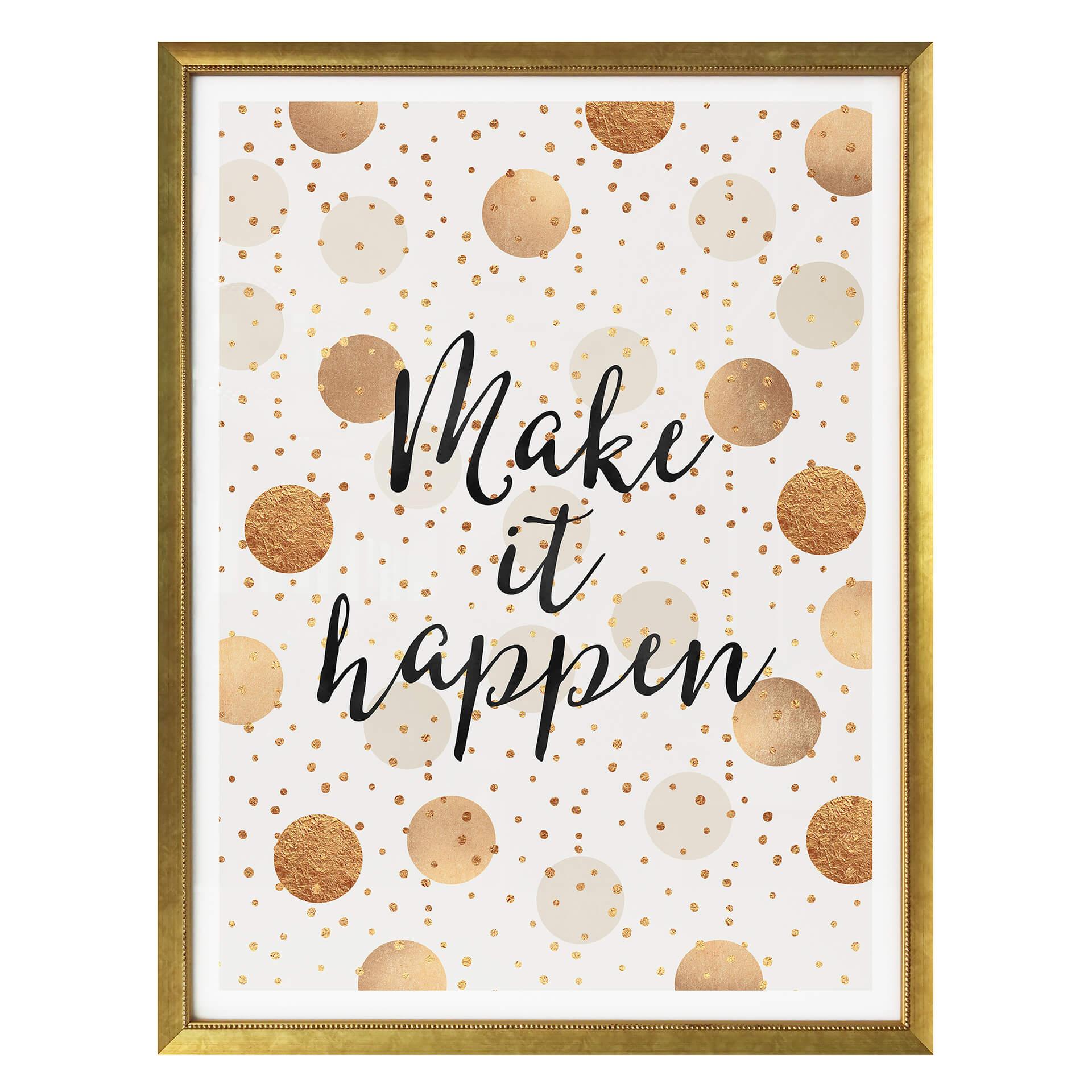 Plakat - Frederiksson - Make it happen - Dots