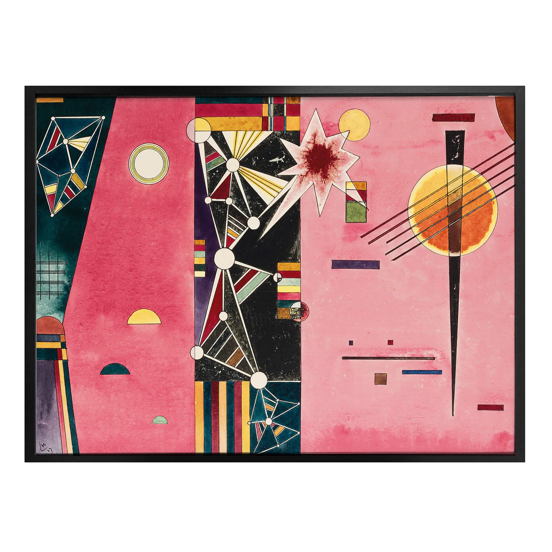 Póster Kandinsky - Rosa Rojo