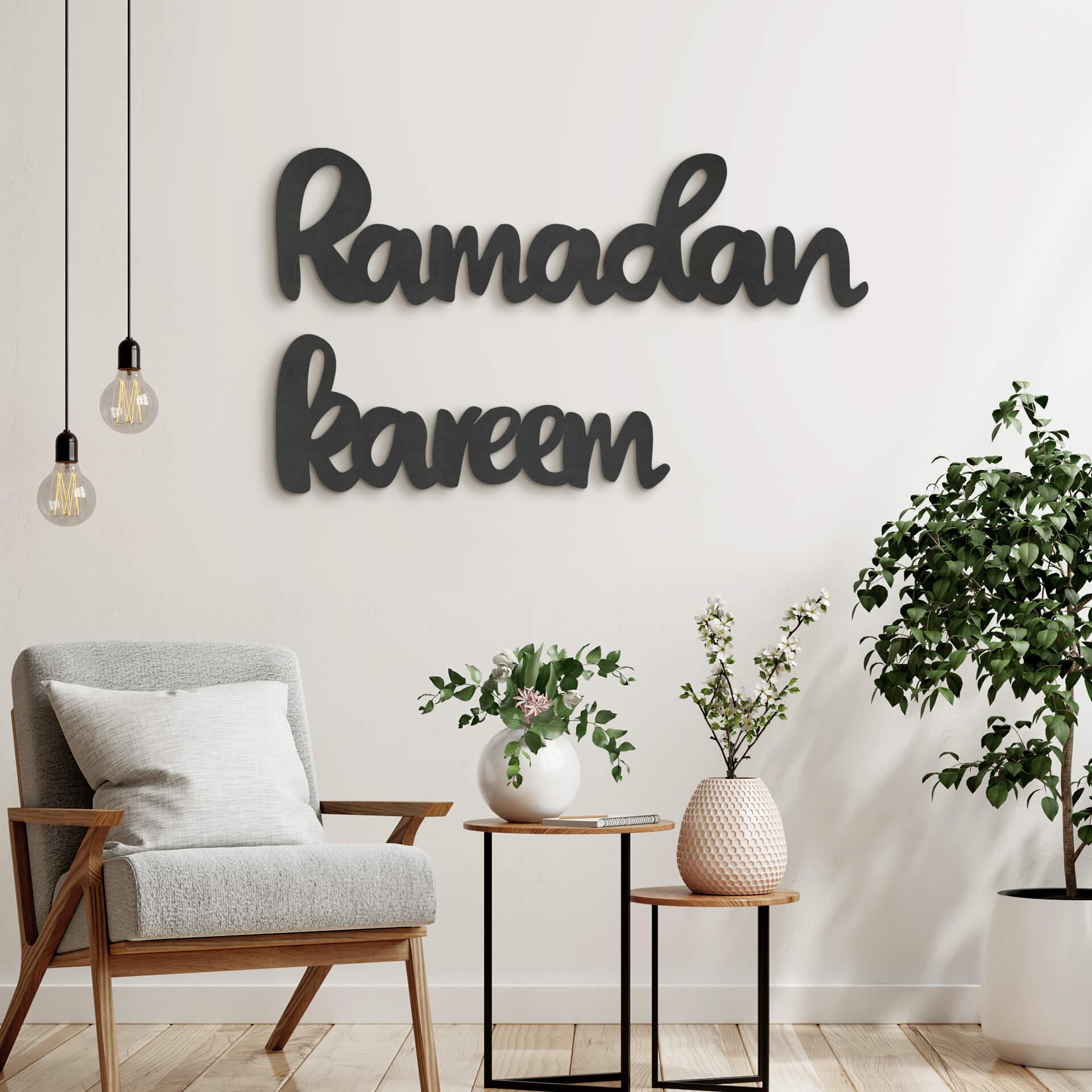 Décoration en bois MDF - Ramadan Kareem