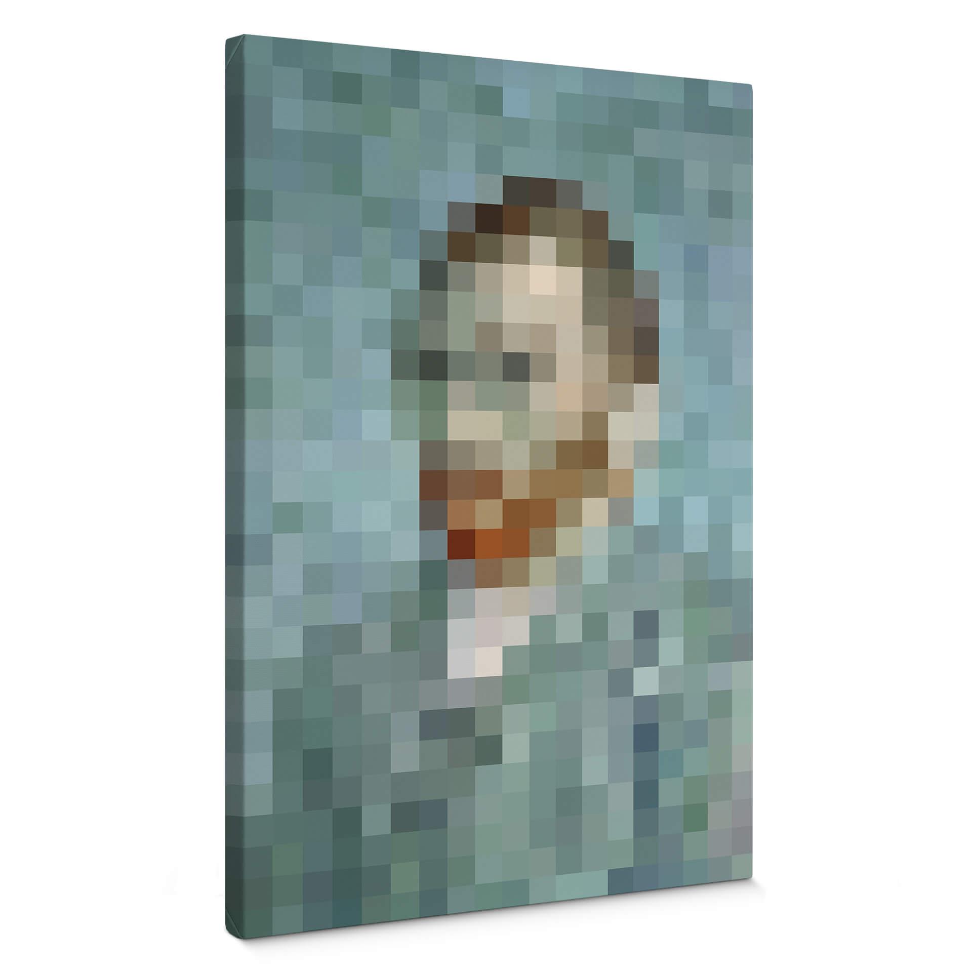 Lienzo Pixelart - van Gogh - Autorretrato 1889