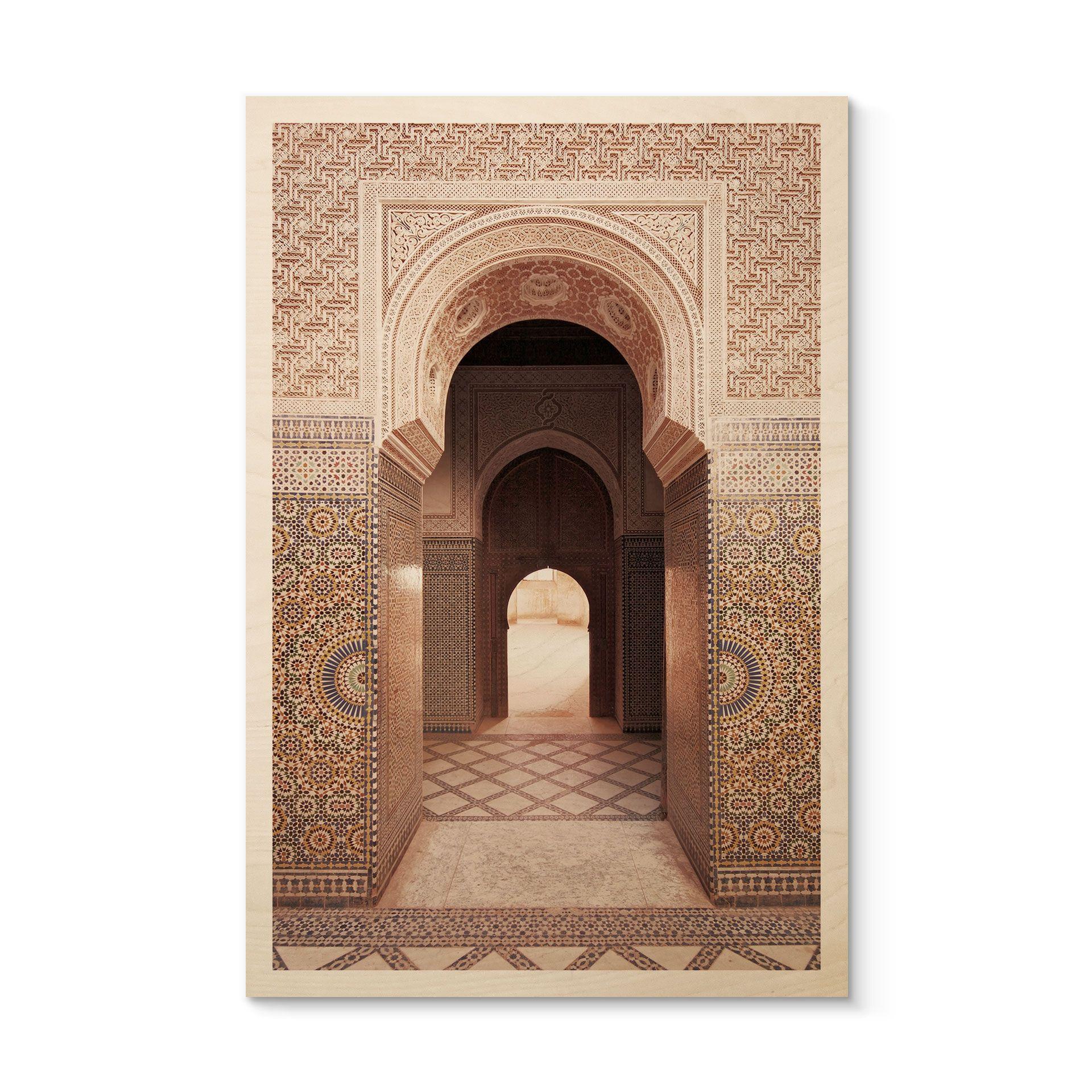 Cuadro de madera Puerta oriental con mosaicos - Sisi & Seb