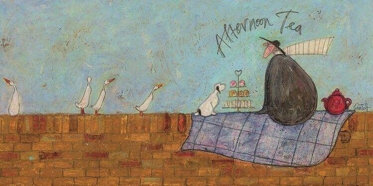Plakat Sam Toft - Afternoon Tea kunsttryk, Sam Toft (60 x 30 cm)