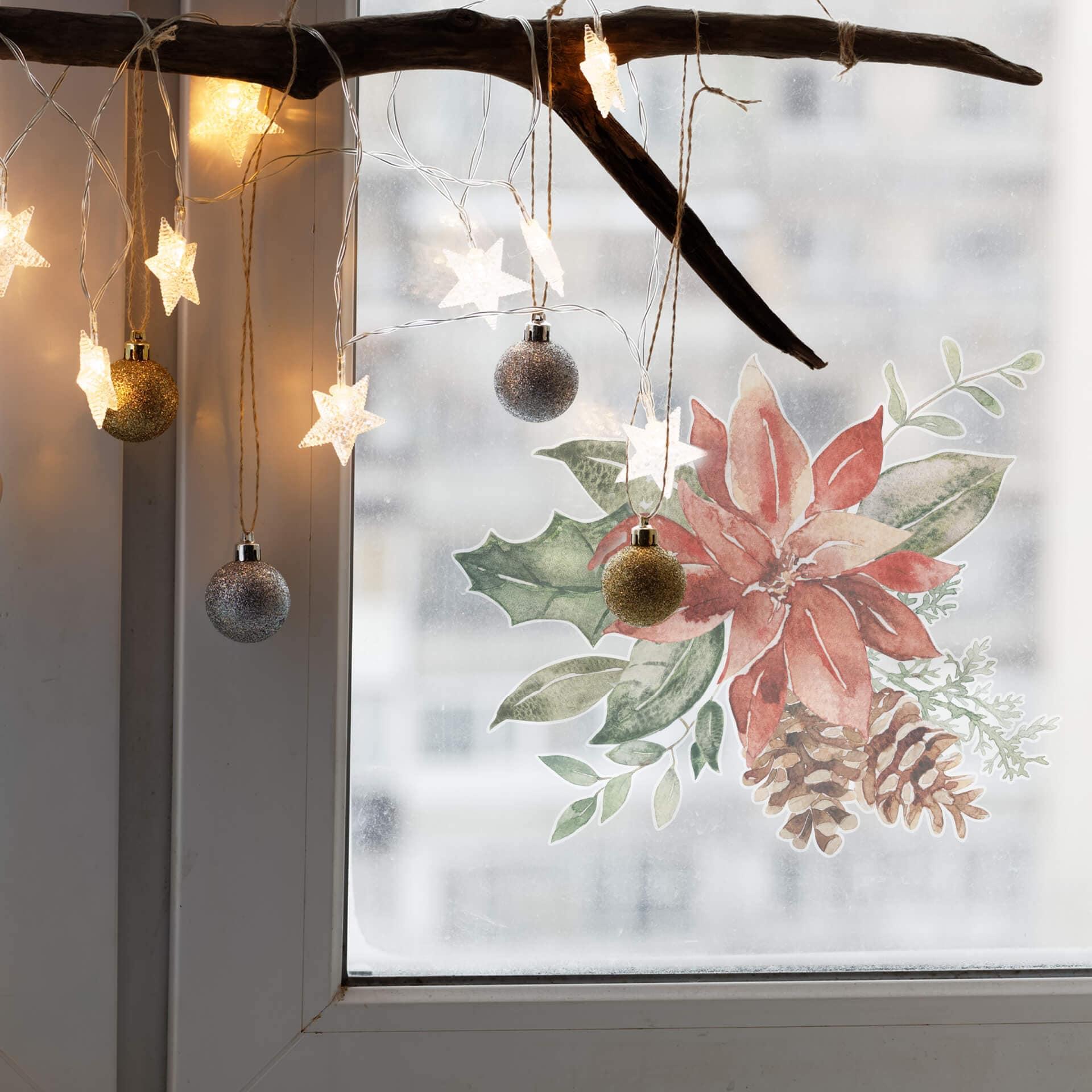 Cuadro de ventana con piñas de Pascua