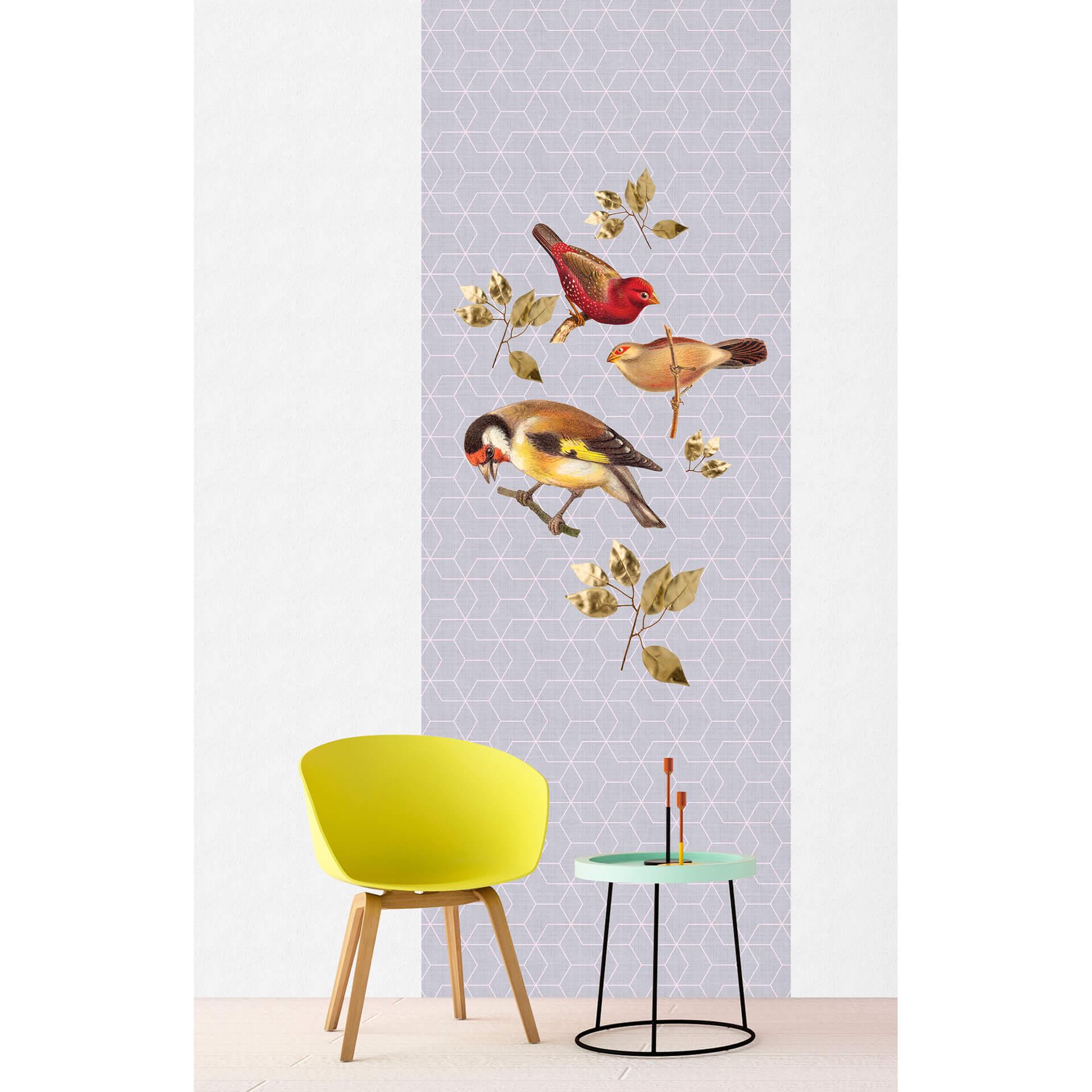 Livingwalls Fototapet Walls by Patel 2 brilliant birds panel 1