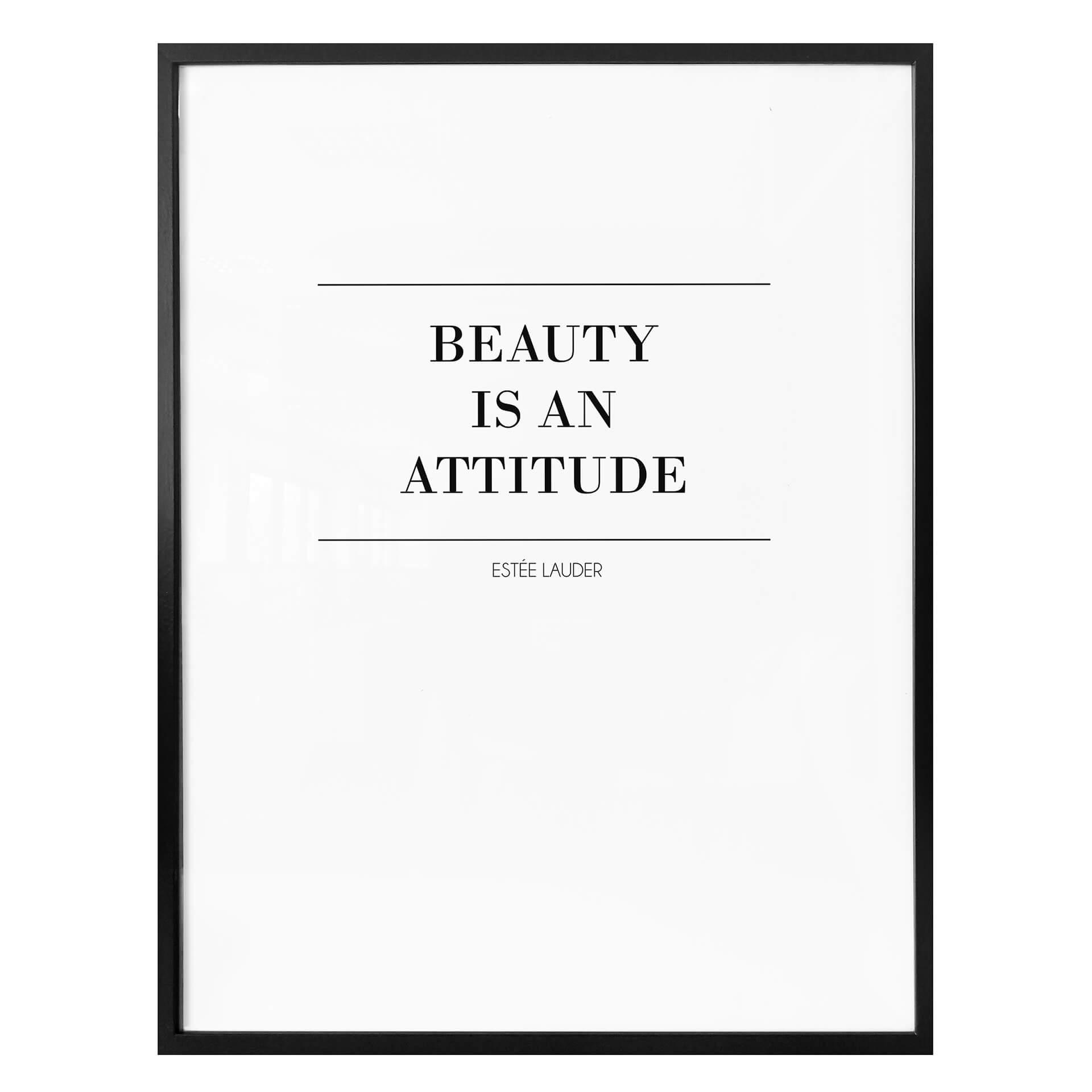 Póster La belleza es una actitud