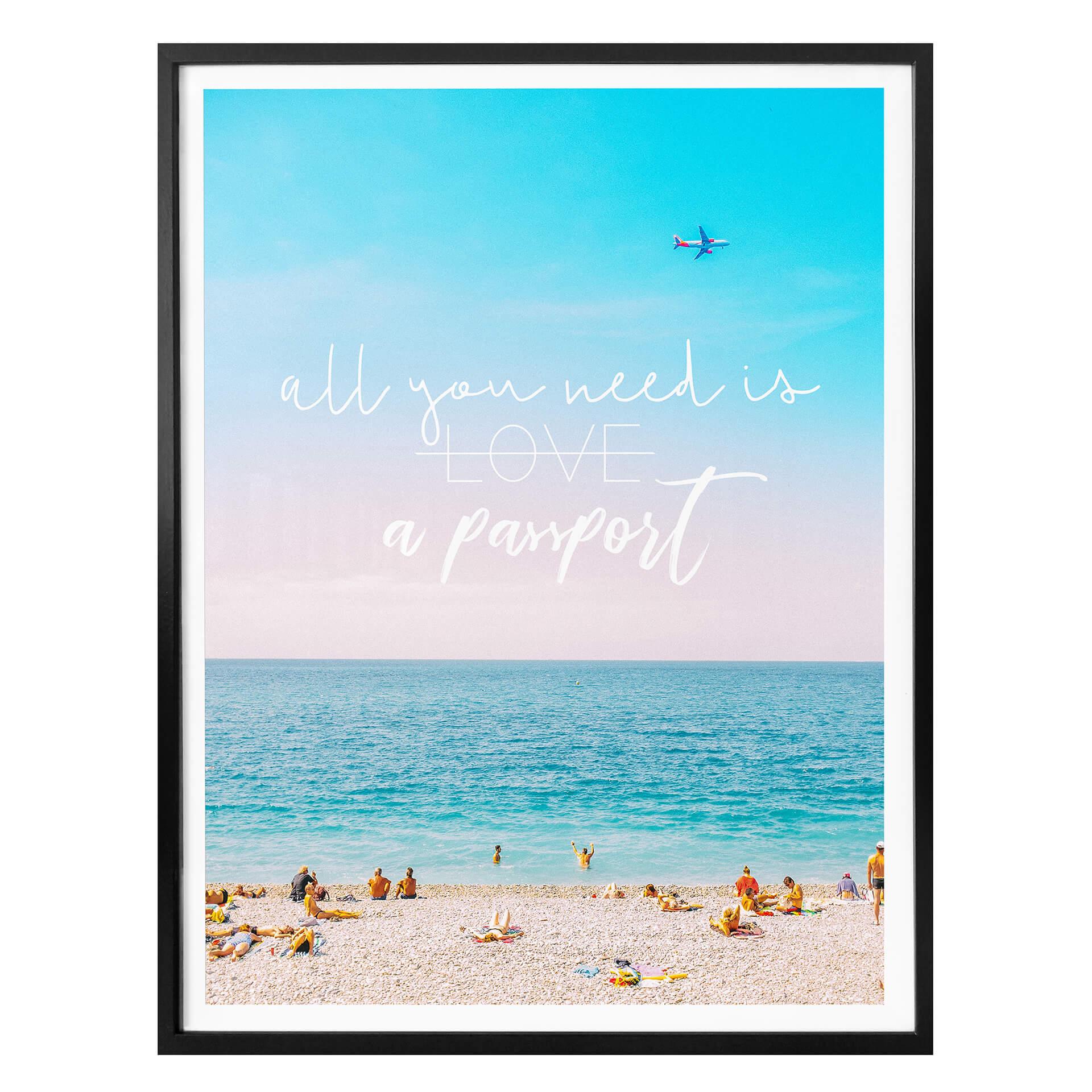 Plakat - All you need is a passport