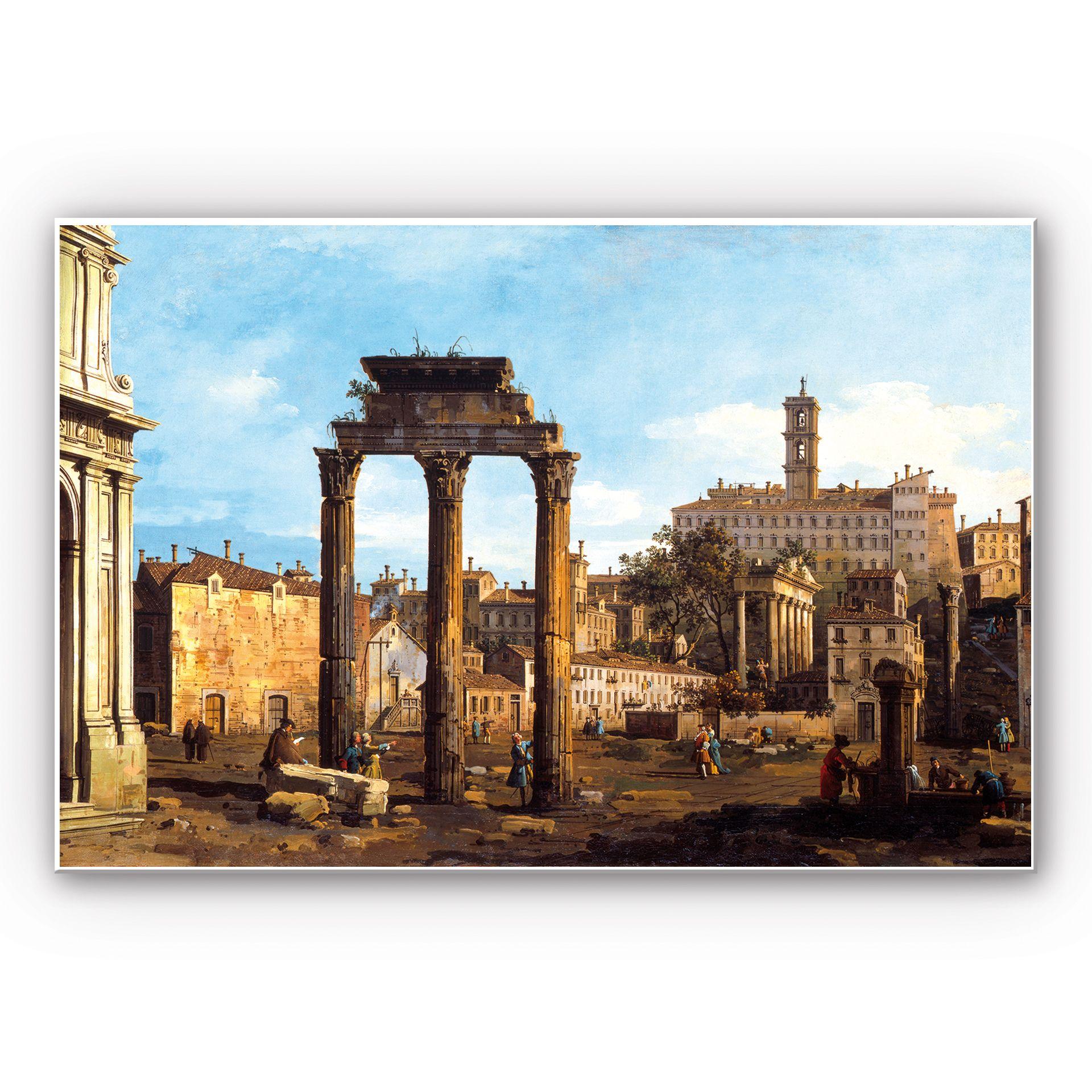 Tableau Forex - Canaletto - Le Forum avec le Temple de Castor et Pollux