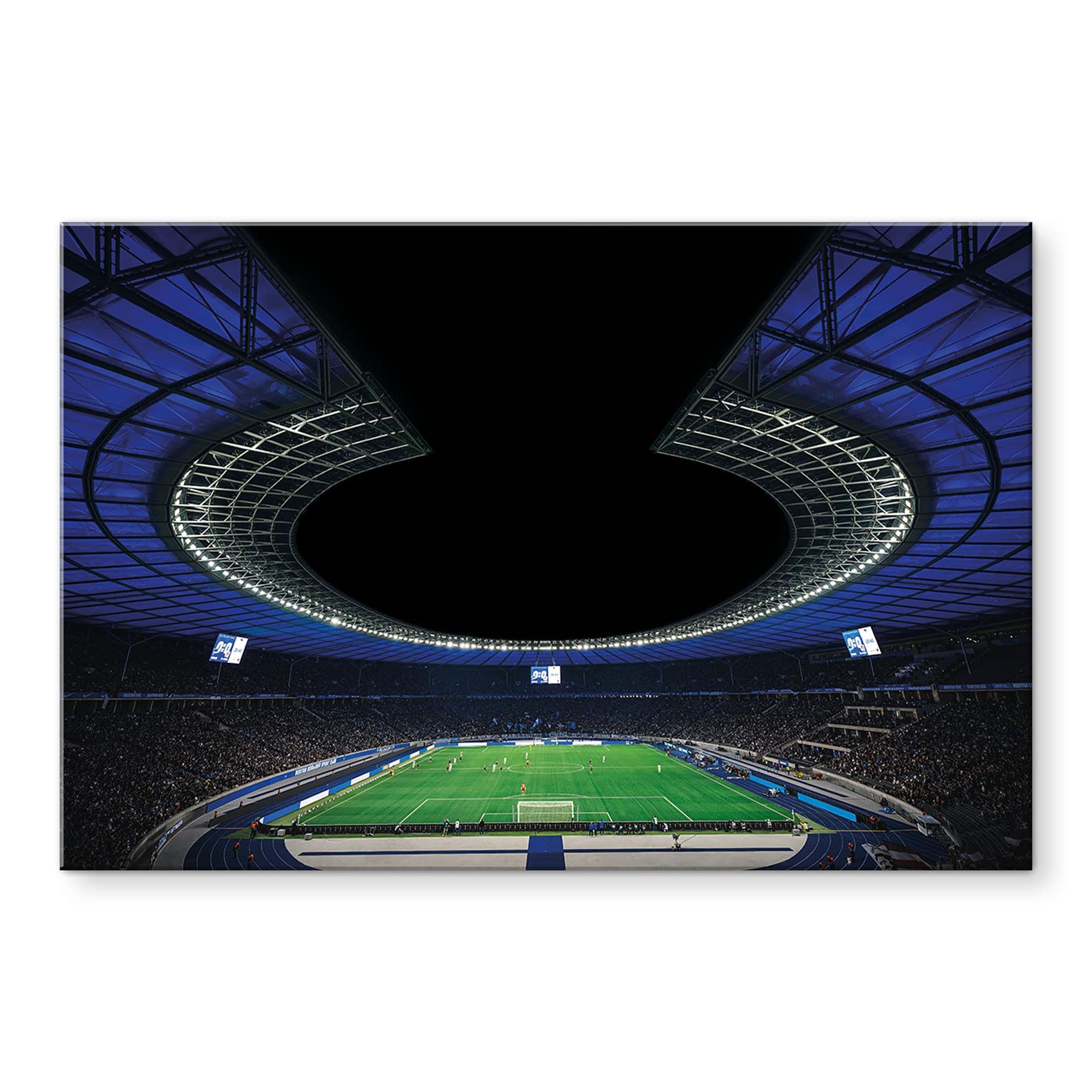 Akrylbillede Hertha BSC - Fuldt olympisk stadion om natten