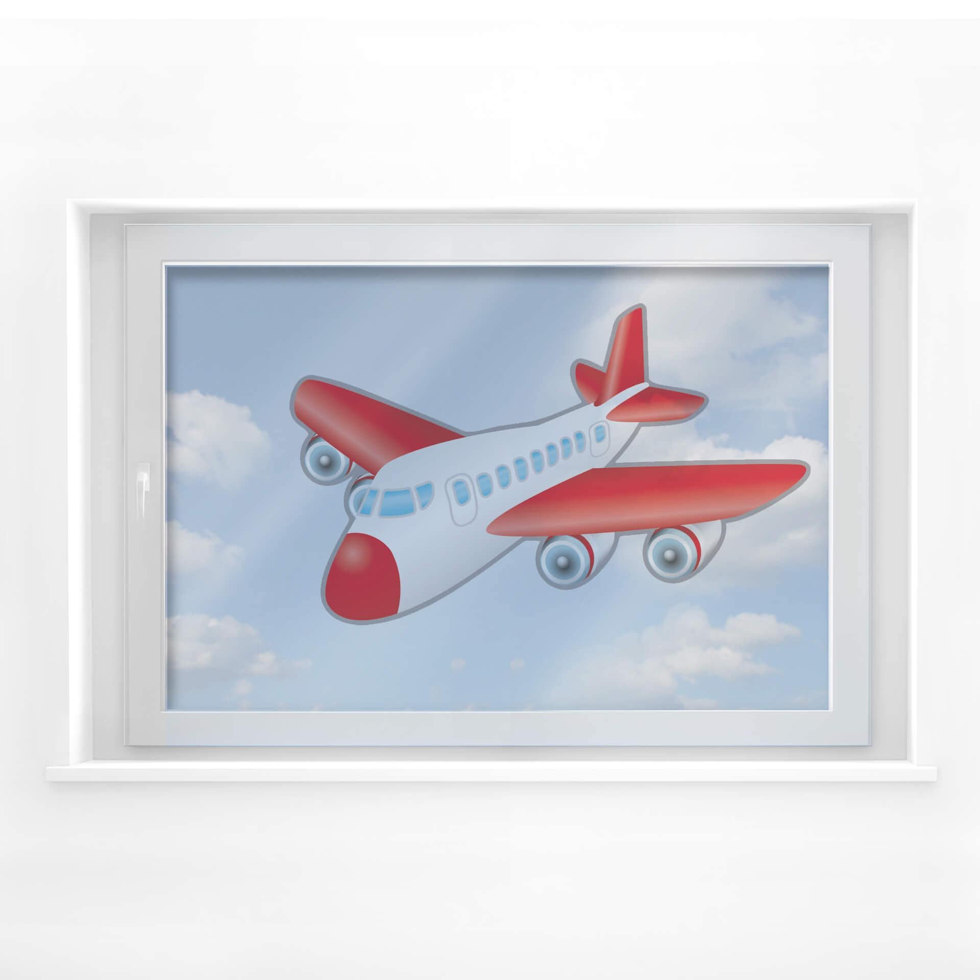 Sticker pour fenêtre : Avion 