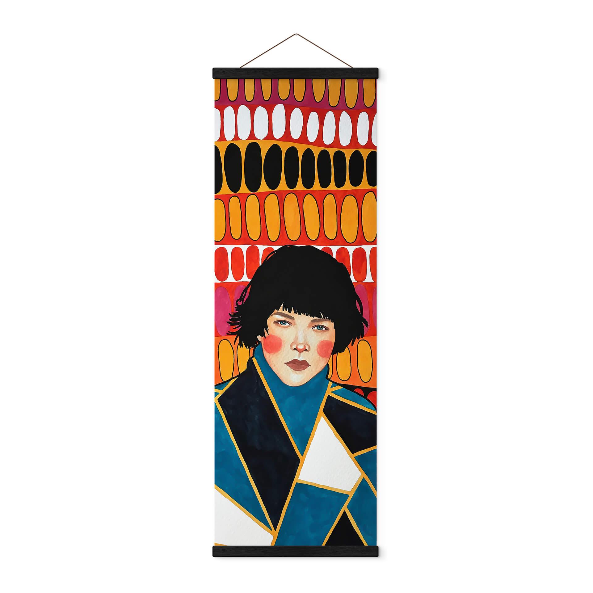 Tekstil plakat Retro Woman - Hülya