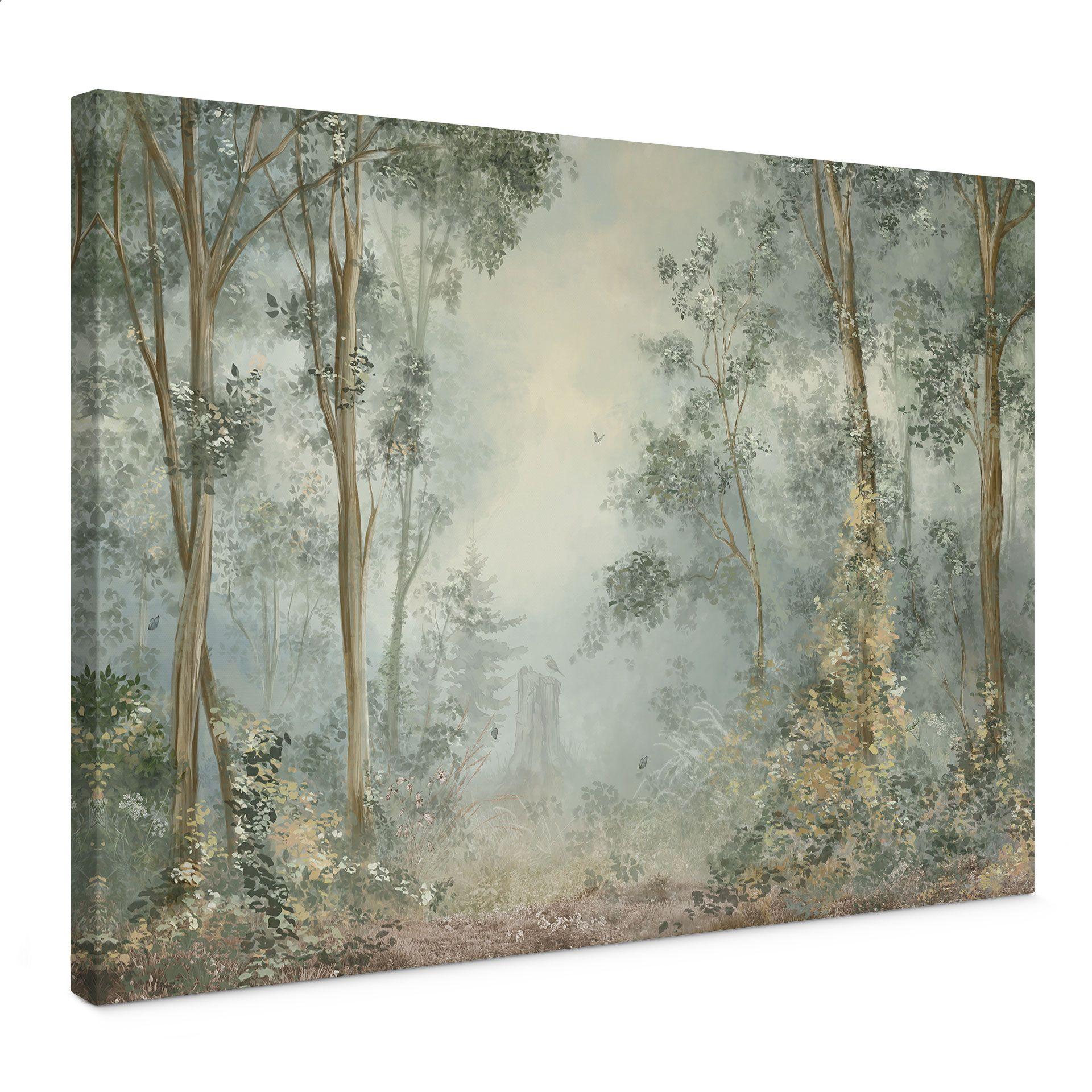 Canvas schilderij Betoverd Bos - Ms Tiff