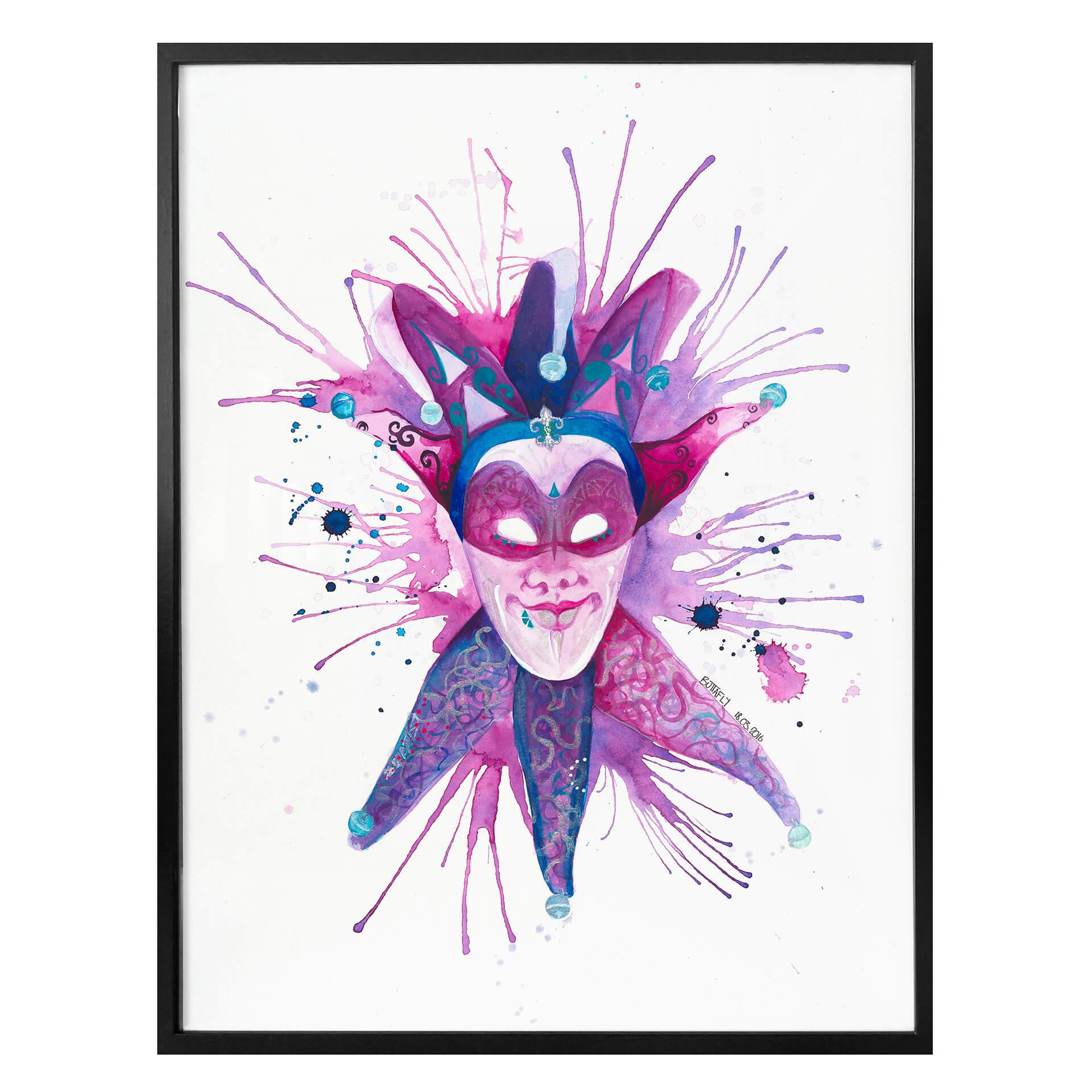 Póster Buttafly - Máscara de carnaval