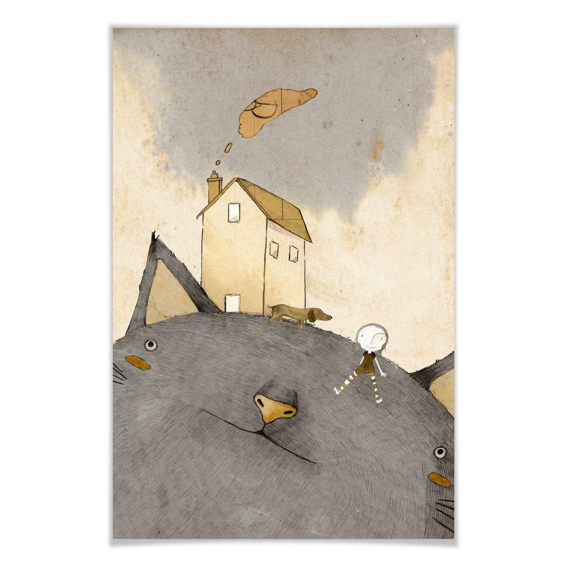 Poster - Loske - Maison de chat