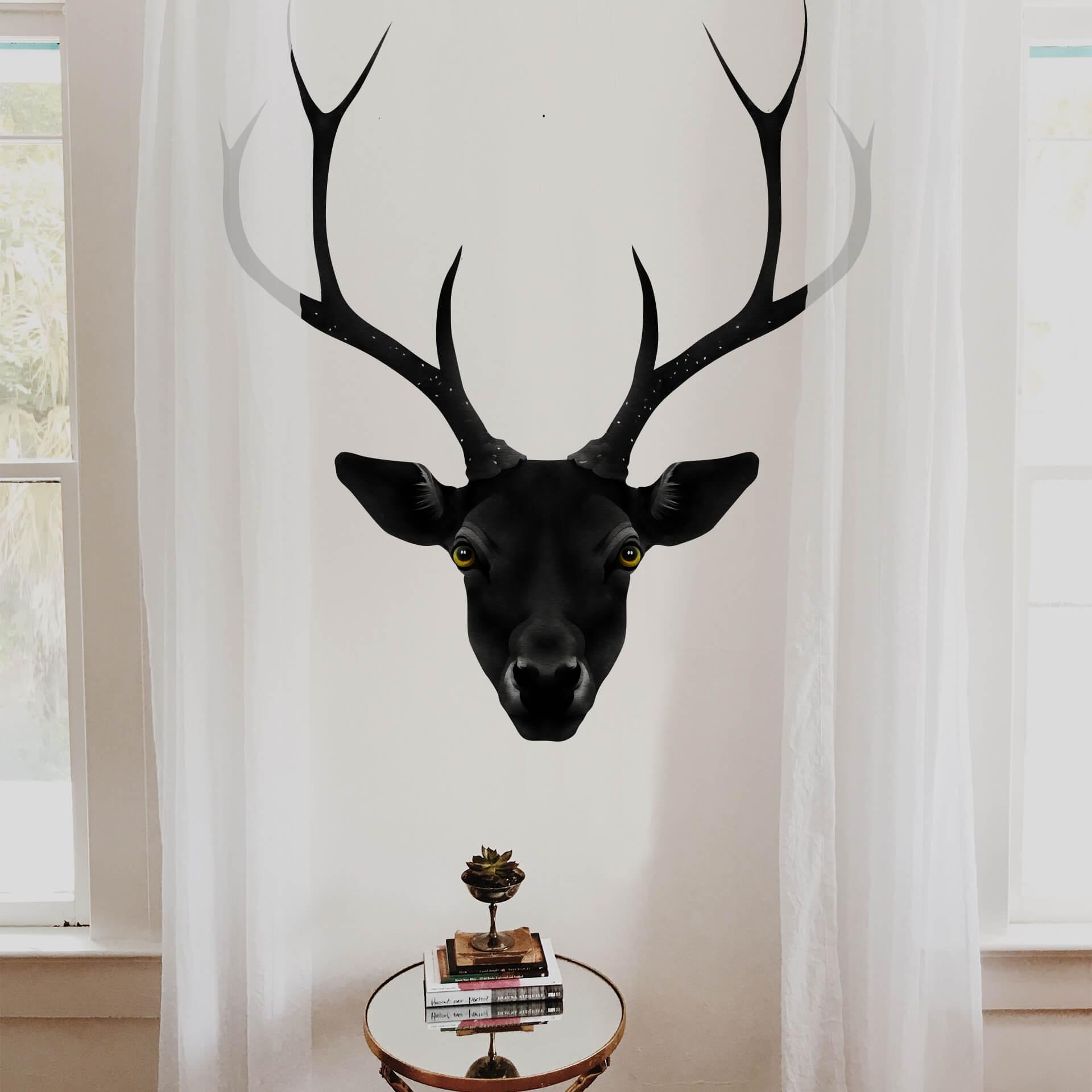 Sticker mural Ireland - Cerf noir