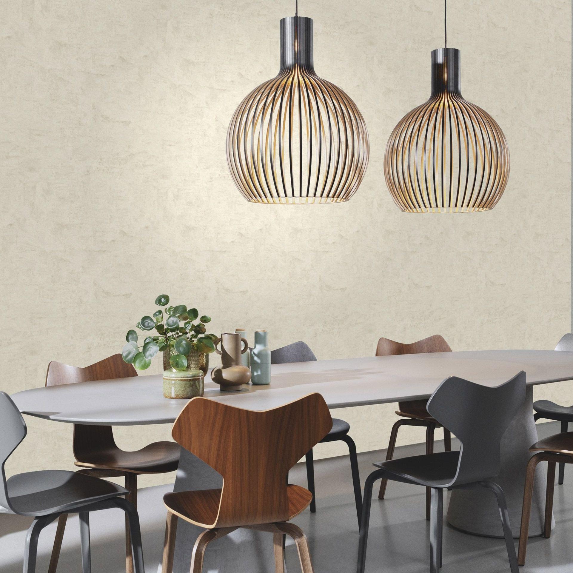 Tapet med metaleffekt, Factory V hvidt tapet med metaleffekt