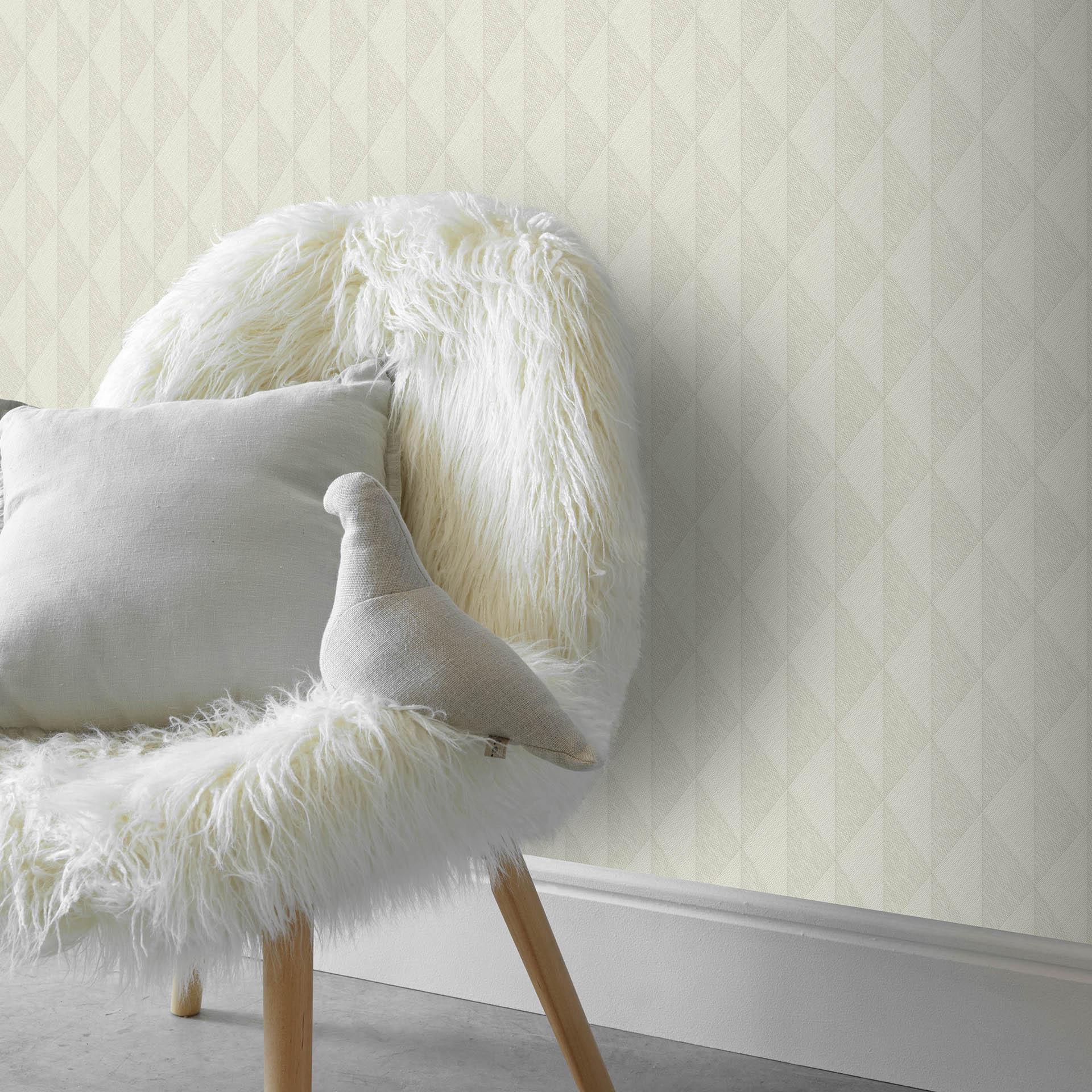 Guido Maria Kretschmer grafisk tapet Woven Whisper Fashion for Walls 5 light taupe