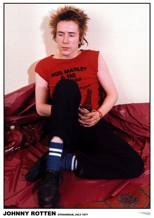 Plakat Johnny Rotten - Stockholm 1977, Plakat (59,4 x 84,1 cm)