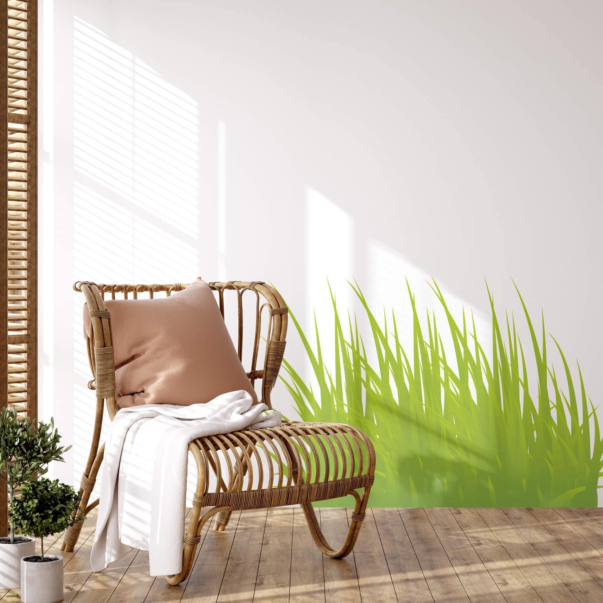 Sticker mural - Touffes d'herbe