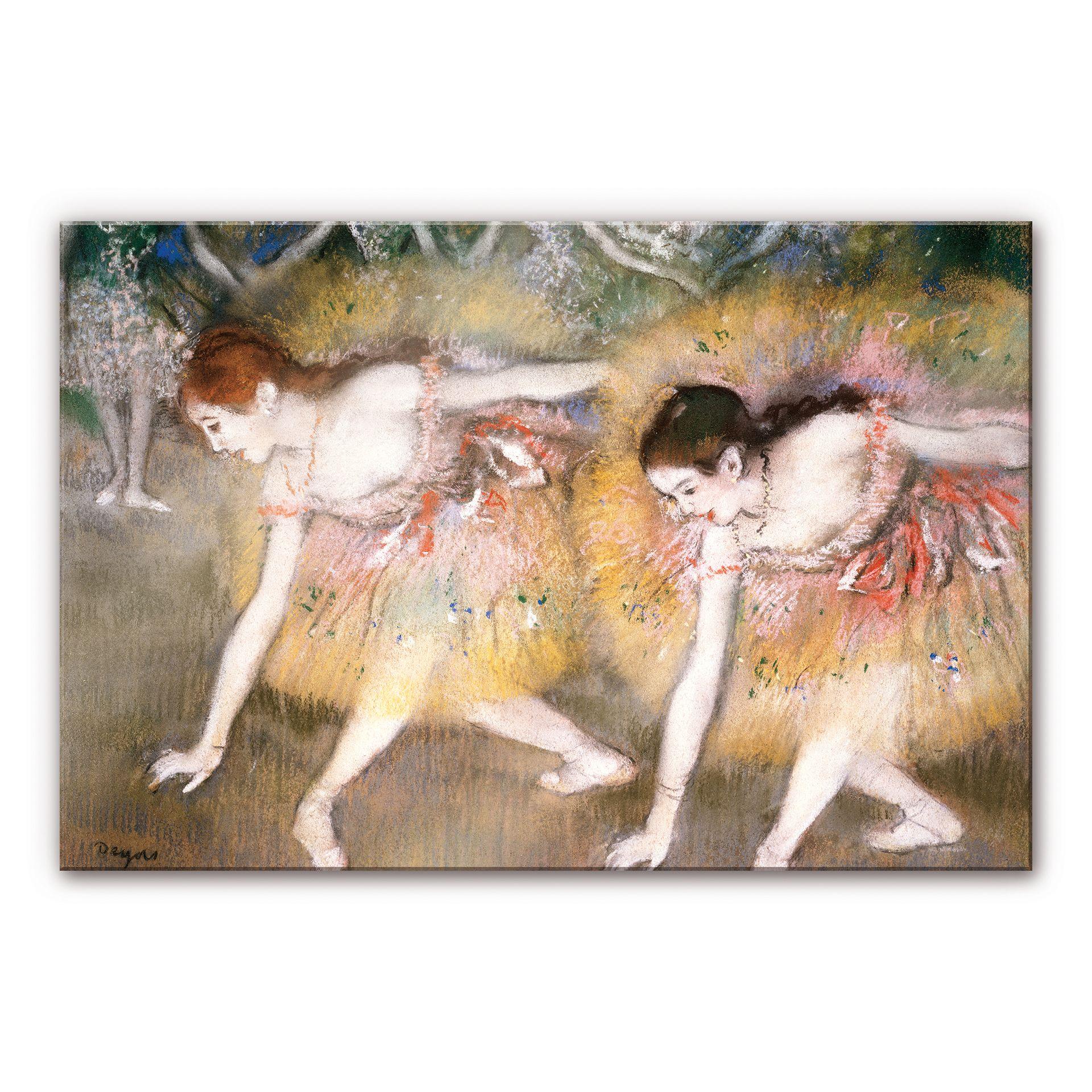 Akrylbillede Degas - Bøjende ballerinaer