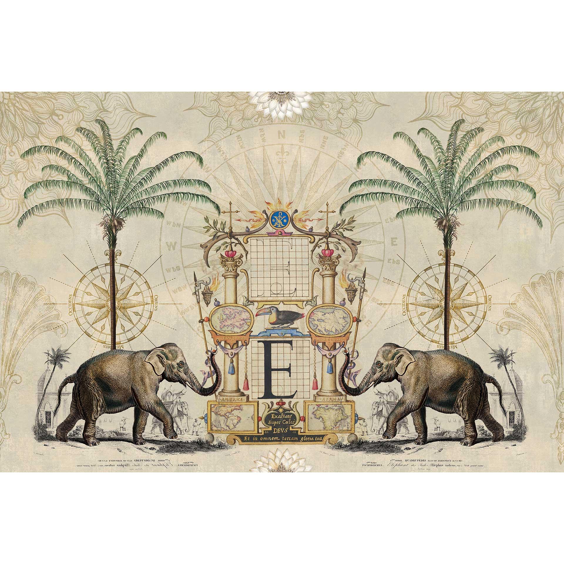 Livingwalls papier peint photo ARTist Nostalgic Elefant