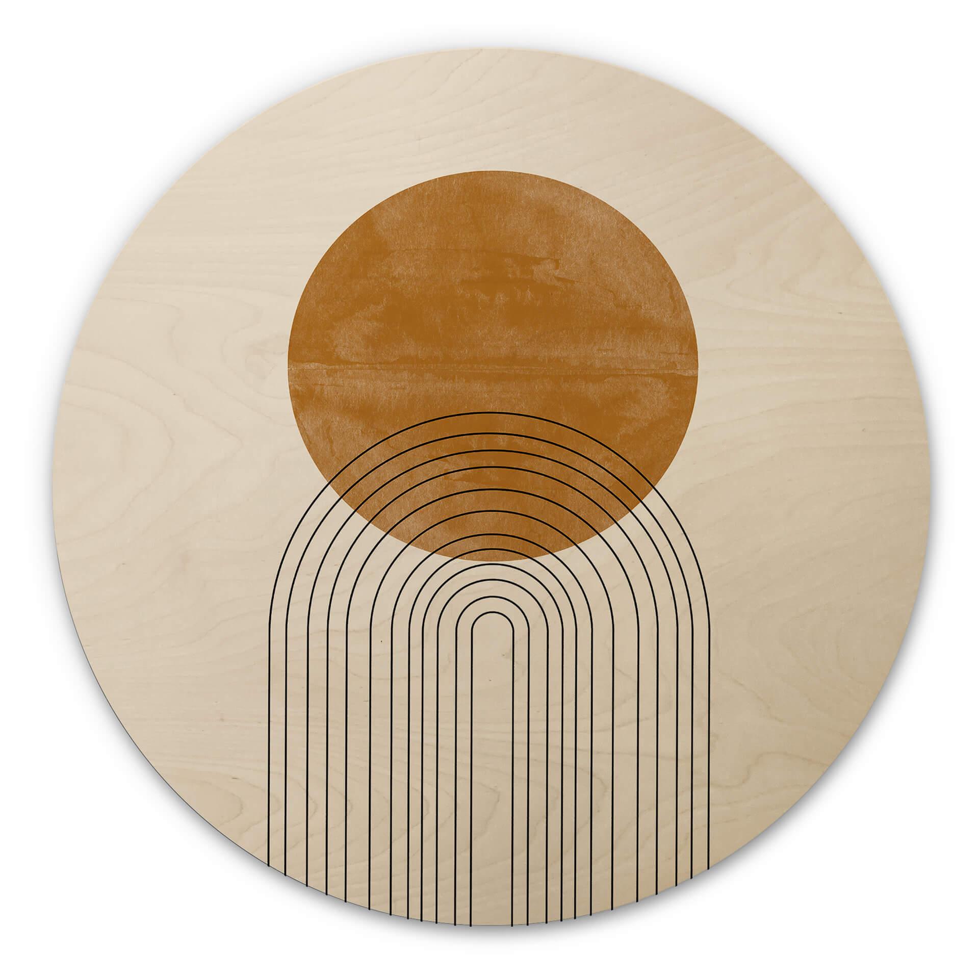 Billede af træ The Miuus Studio - Abstract Flow - Round