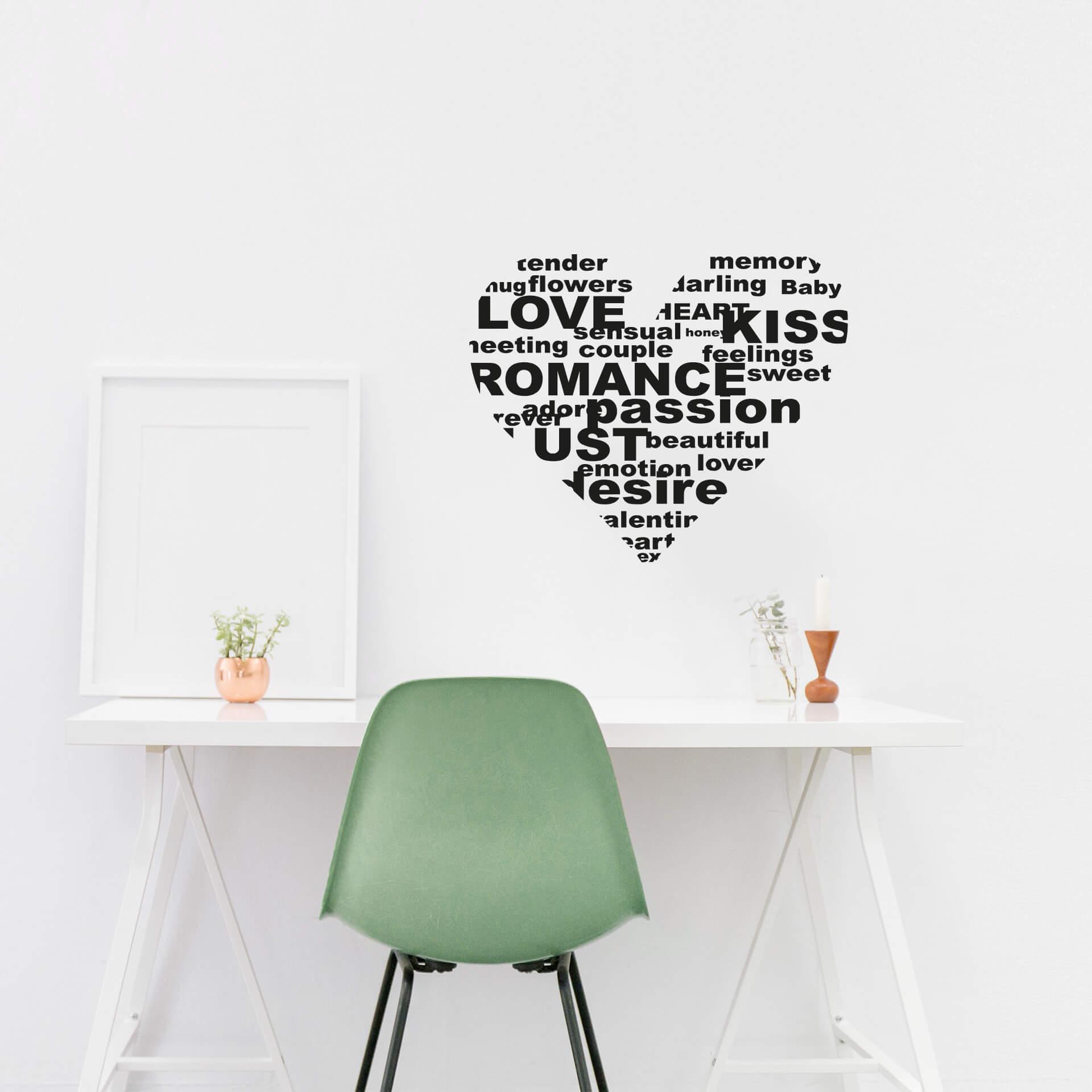Wallsticker - Hjerte